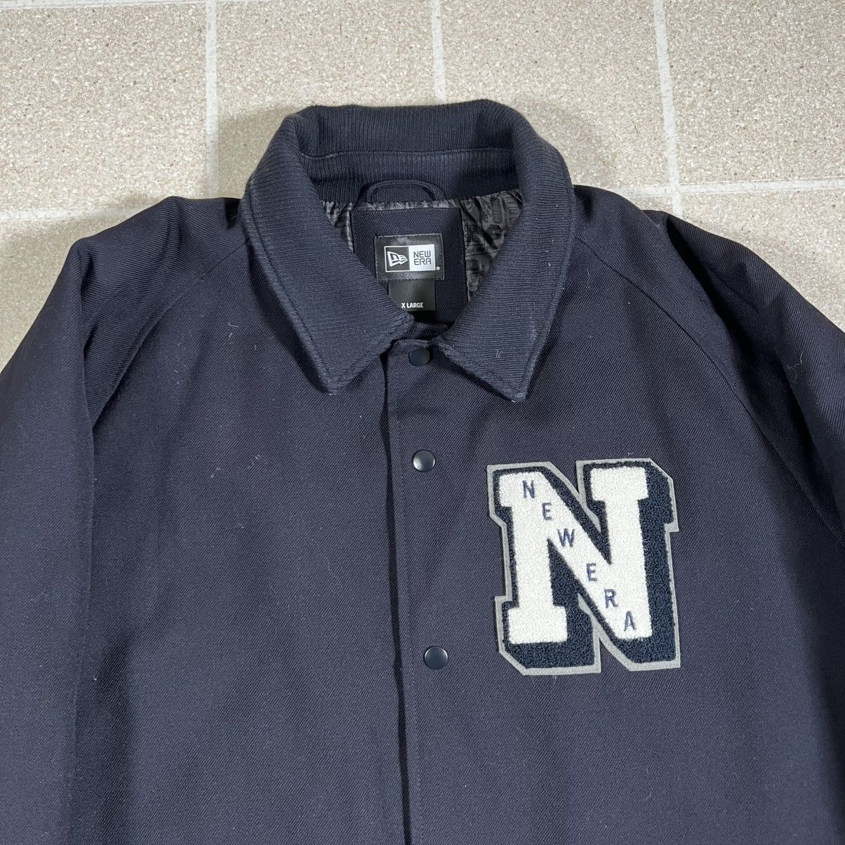 New Era New Era Insulated Navy Blue Coach Jacket Varsity Snap Button Size US XL / EU 56 / 4 - 2 Thumbnail