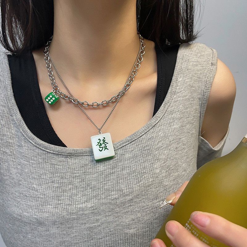 Other Mahjong Punk STEAL! Y2K Chains Necklace Chain Size ONE SIZE - 2 Thumbnail