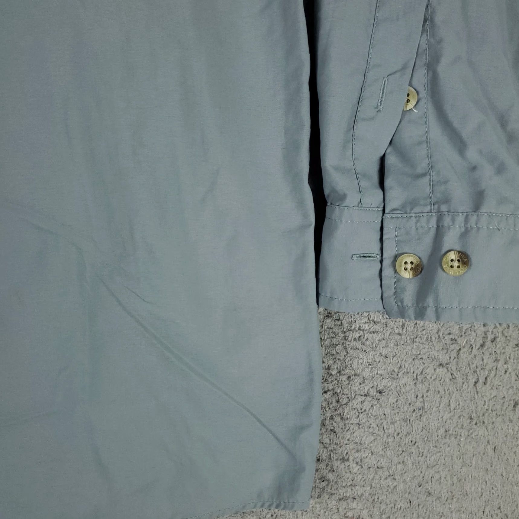 Vintage Columbia Shirt Mens XL Blue Nylon Vented Fishing Button Up Long Sleeve Size US XL / EU 56 / 4 - 4 Thumbnail
