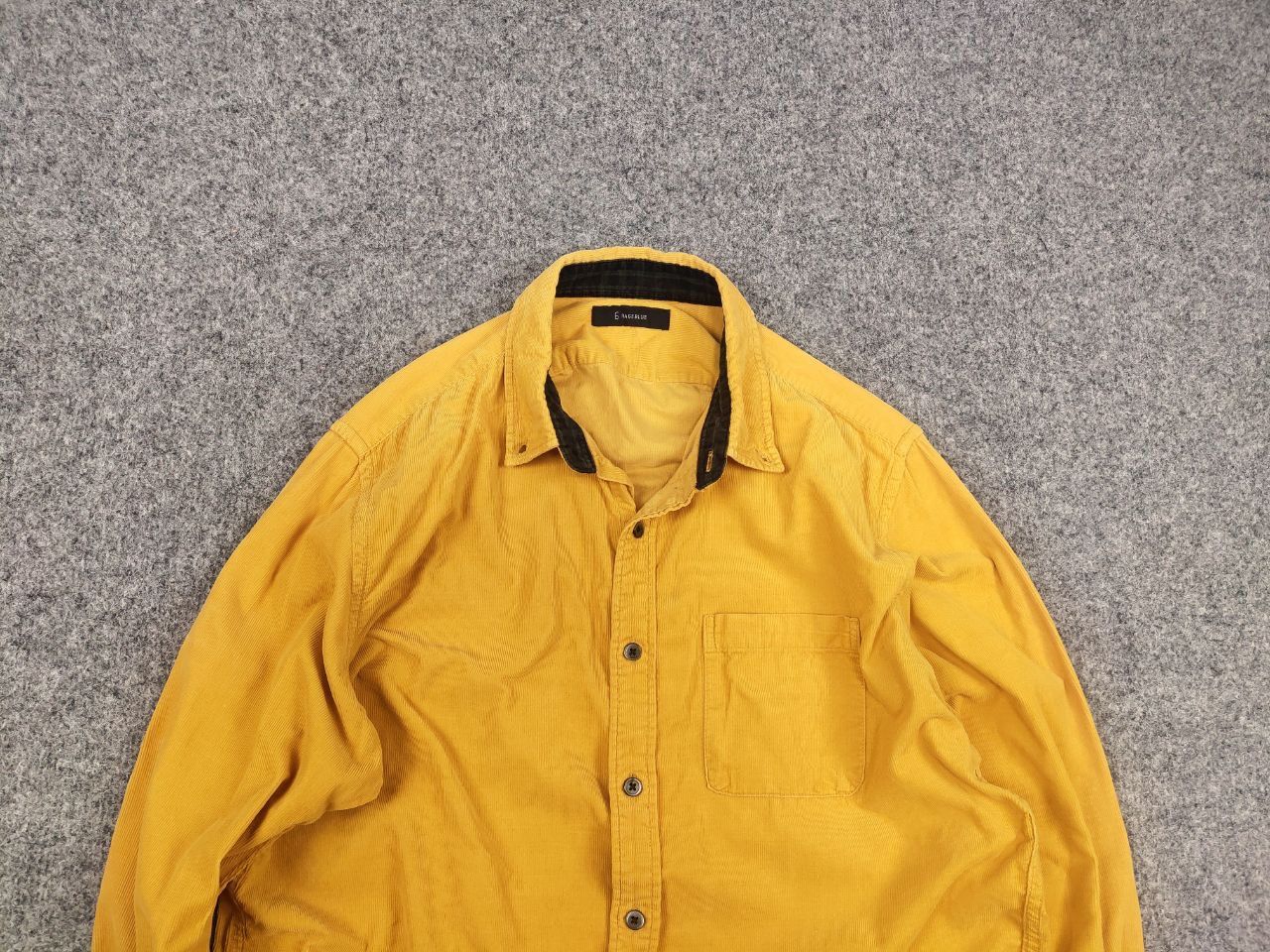 RAGEBLUE Vintage Rageblue Japan Design Corduroy Yellow Button Shirt Size US L / EU 52-54 / 3 - 4 Thumbnail
