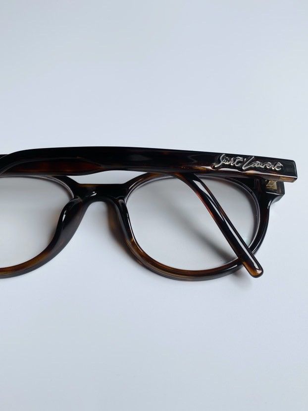 Saint Laurent Paris SAINT LAUREN PARIS EYEGLASSES FRAMES TORTOISE ROUND FULL RIM Size ONE SIZE - 3 Thumbnail