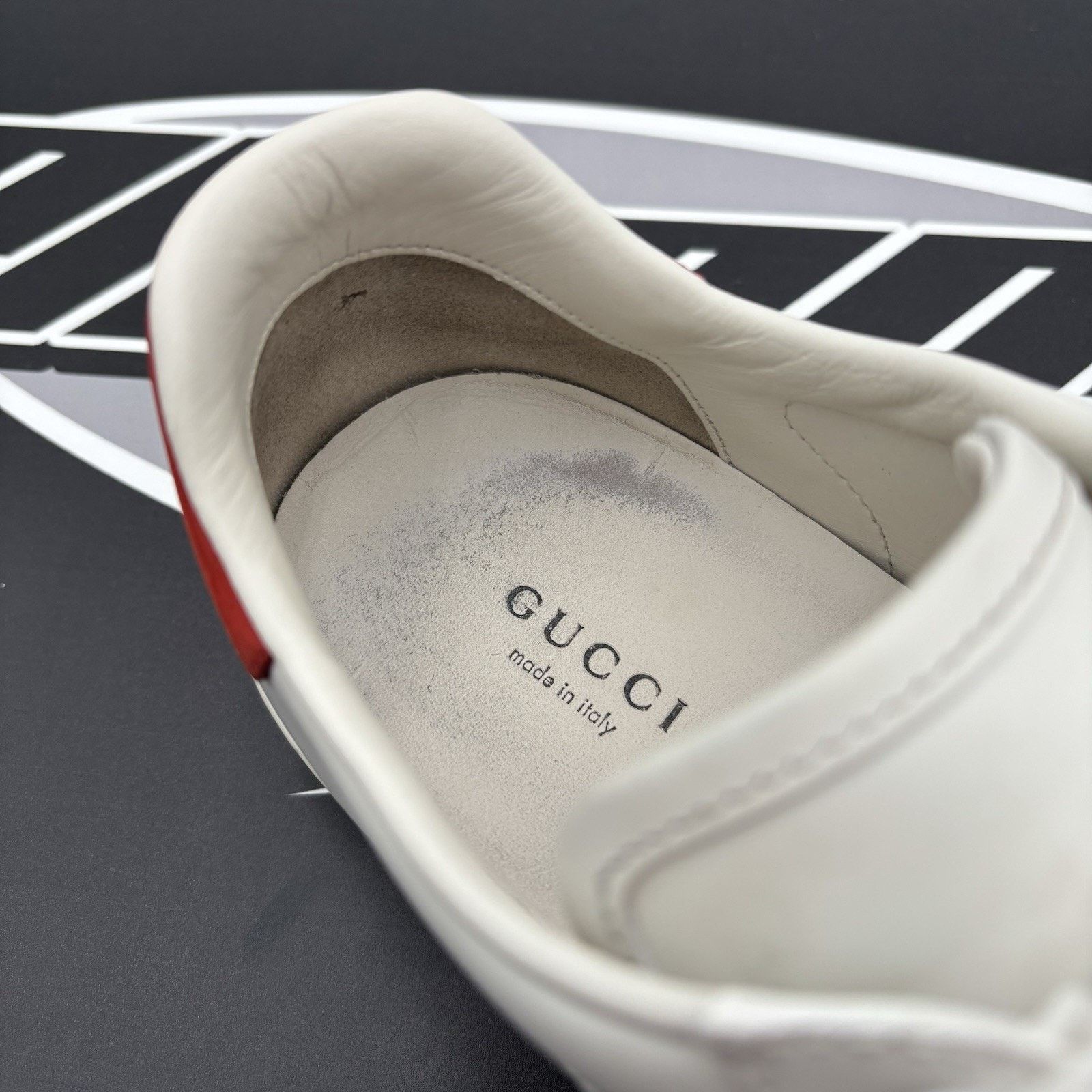 Gucci Gucci Ace Web 'Interlocking G - White Red Green ‘ | GOOD! Size US 7 / IT 37 - 16 Thumbnail
