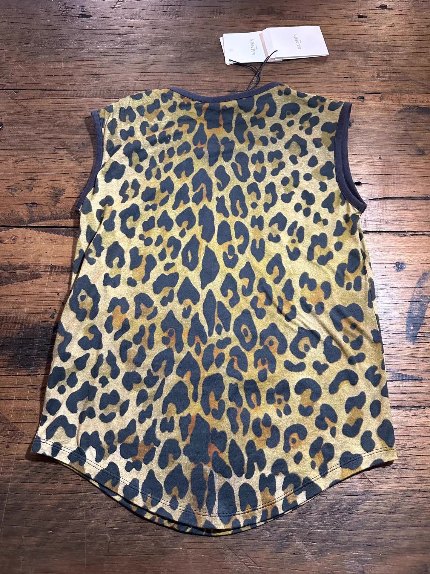 Balmain Balmain women’s main‑line leopard‑print tank top Ｑ25 Size S / US 4 / IT 40 - 4 Thumbnail