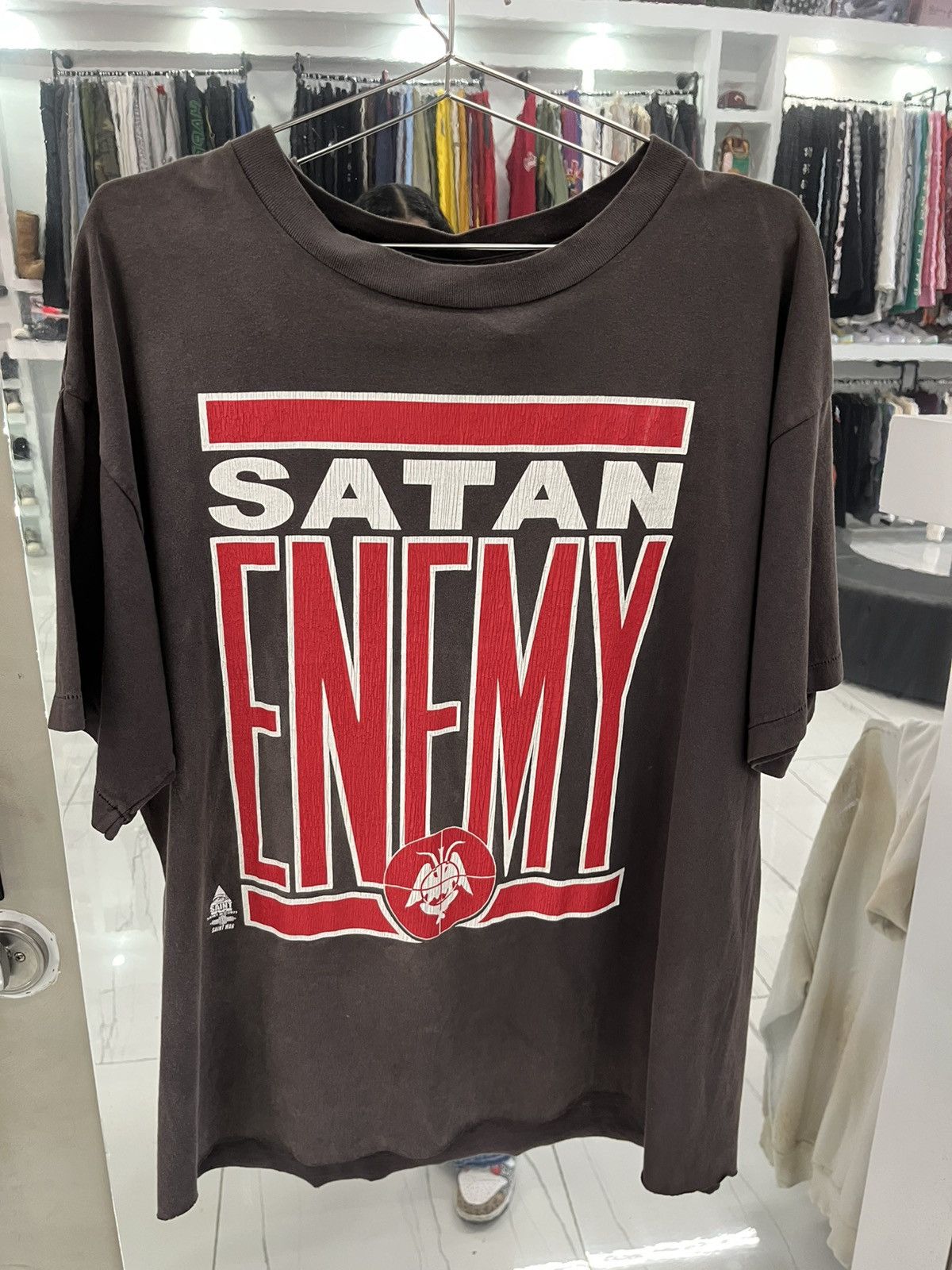 Saint Michael Saint Michael Satan Enemy Tee Size US XL / EU 56 / 4 - 1 Thumbnail