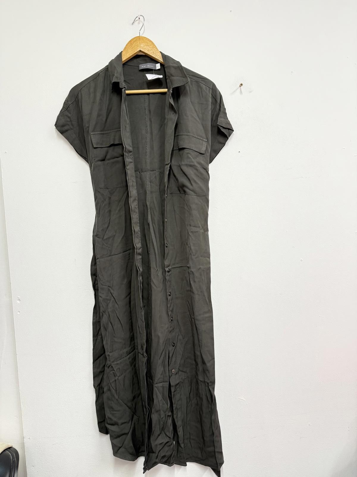 Other Mint Velvet Olive Green Long Shirt Dress Size 10 Size M / US 6-8 / IT 42-44 - 1 Thumbnail