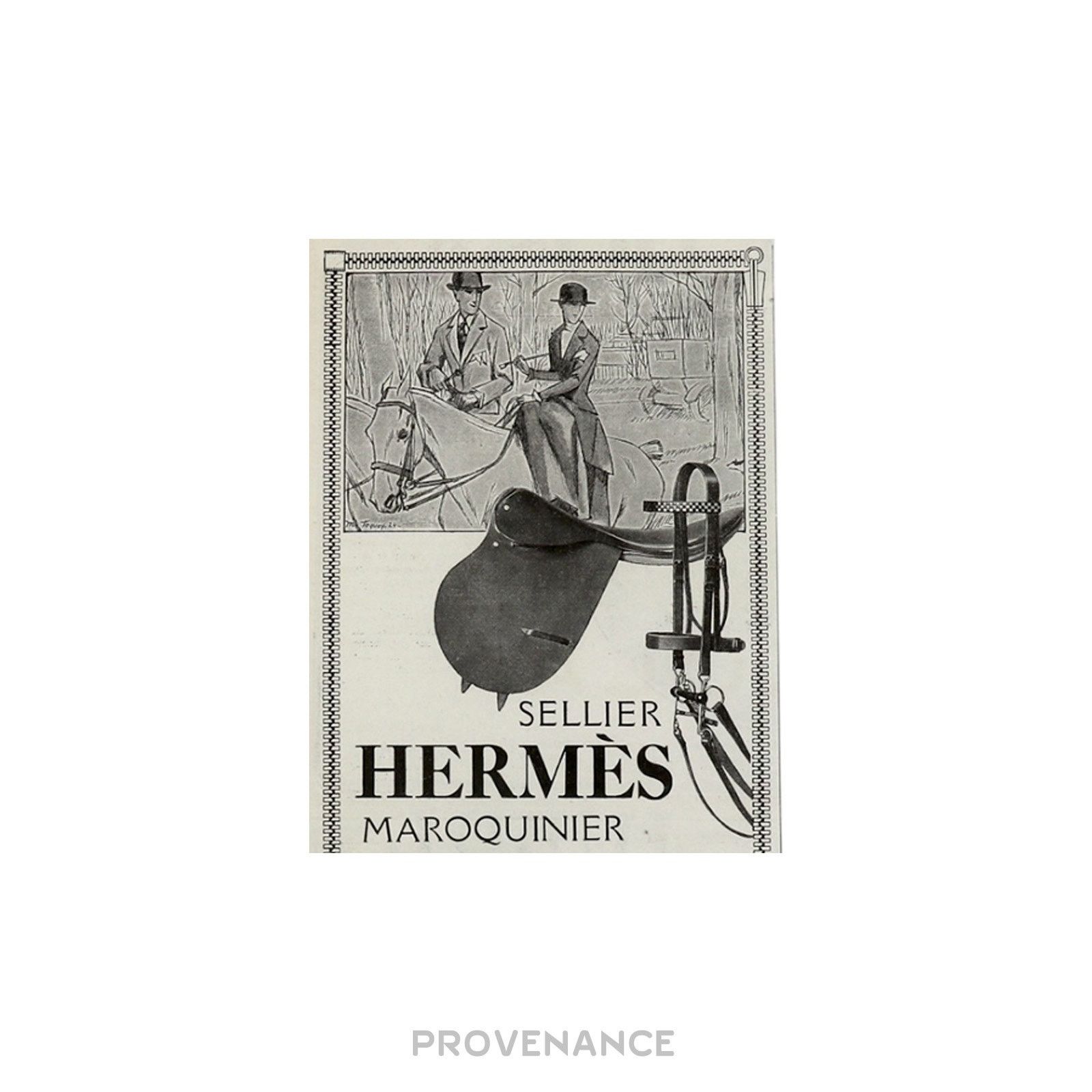 Hermes 🔴 Hermes Antique Vintage Newsprint Ad - SELLIER MAROQUINIER Size ONE SIZE - 5 Thumbnail