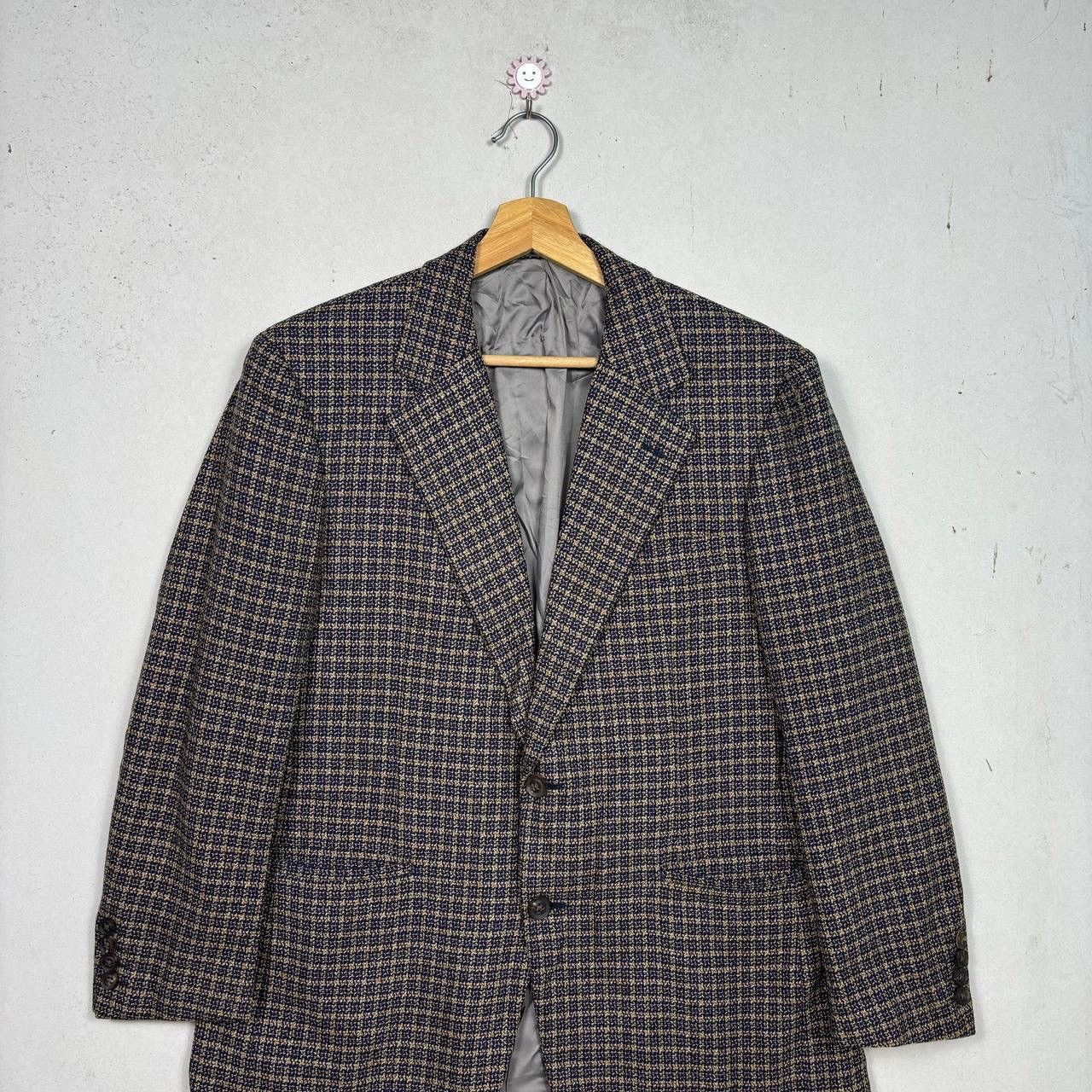 Burberry VTG Burberrys Prestige Wool Mink Blazer Jacket Brown Size 40R - 3 Thumbnail