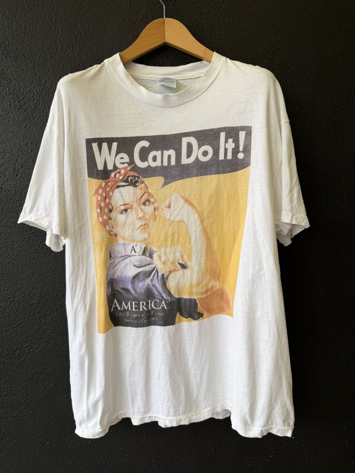 Vintage Vintage 90s We Can Do It! Rosie the Riveter America's Cup 95 Size US XL / EU 56 / 4 - 1 Thumbnail