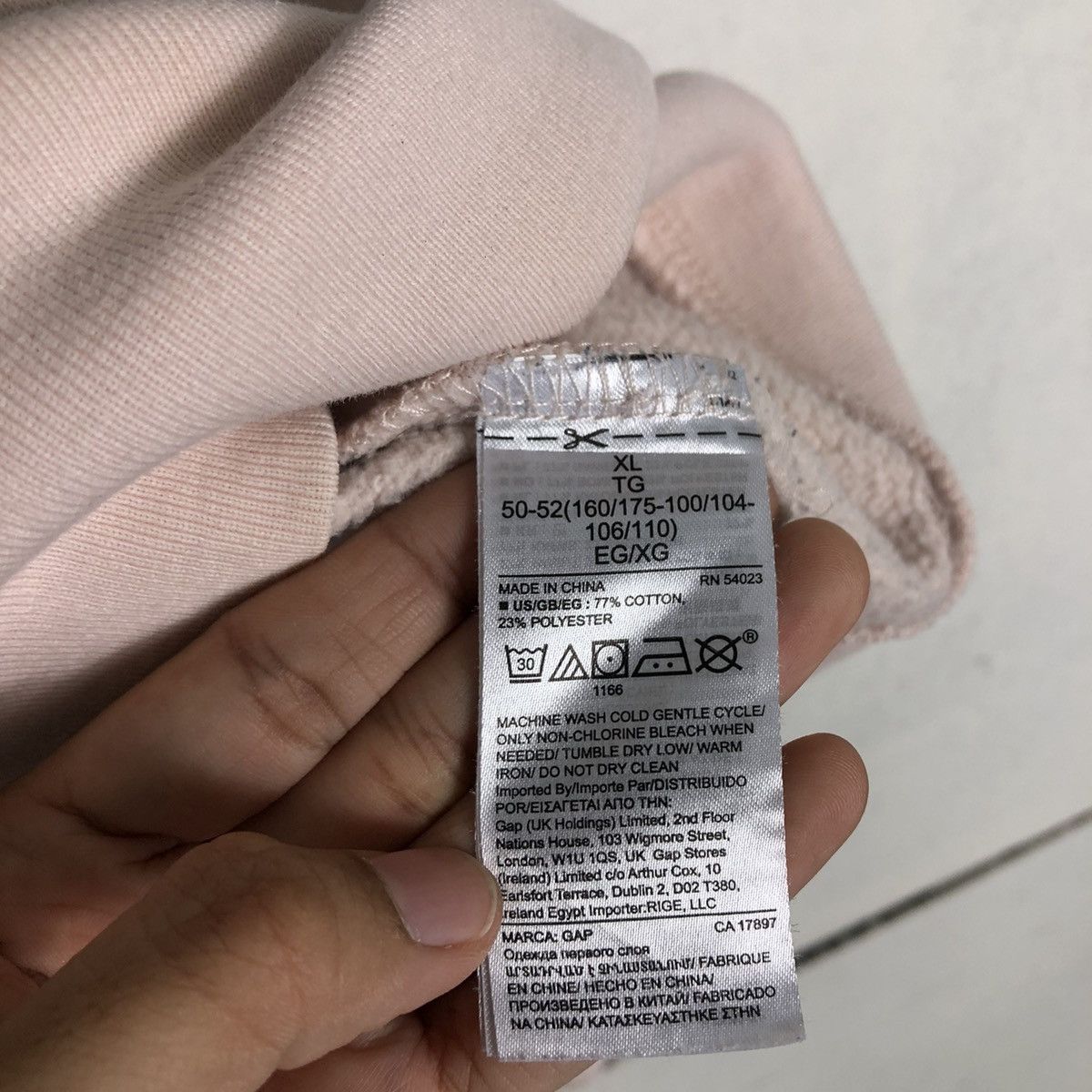 Japanese Brand 🔥Color Block Gap Hoodie Big Logo Oversize Size US XL / EU 56 / 4 - 13 Thumbnail