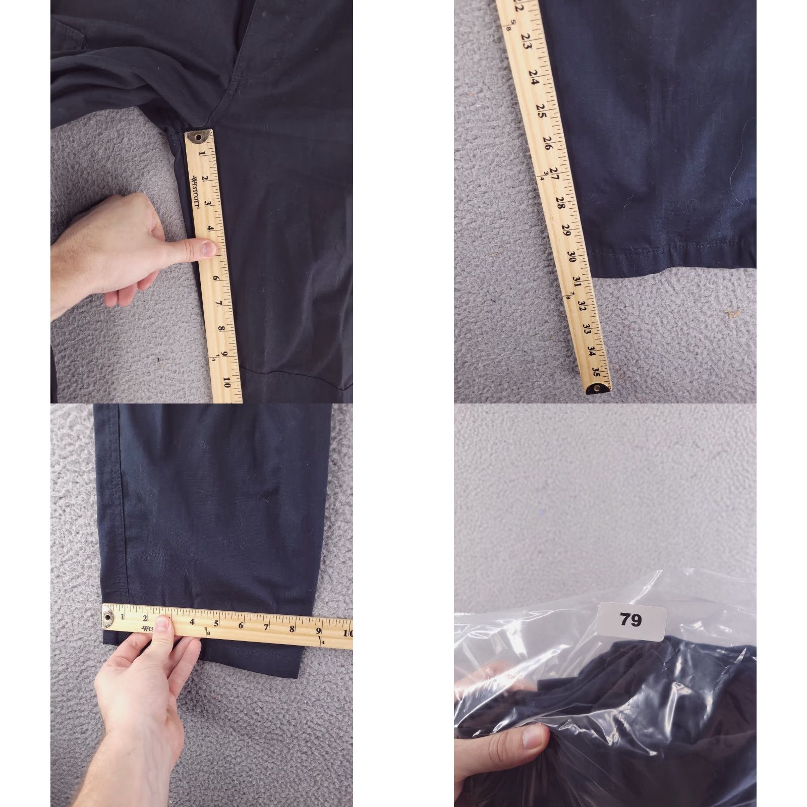 Vintage Tru-Spec Pants Mens 30x31 Black Cargo Ripstop Distressed Grunge Pants Mens 30 Black Cargo Ripstop Distressed Grunge Size US 30 / EU 46 - 9 Thumbnail