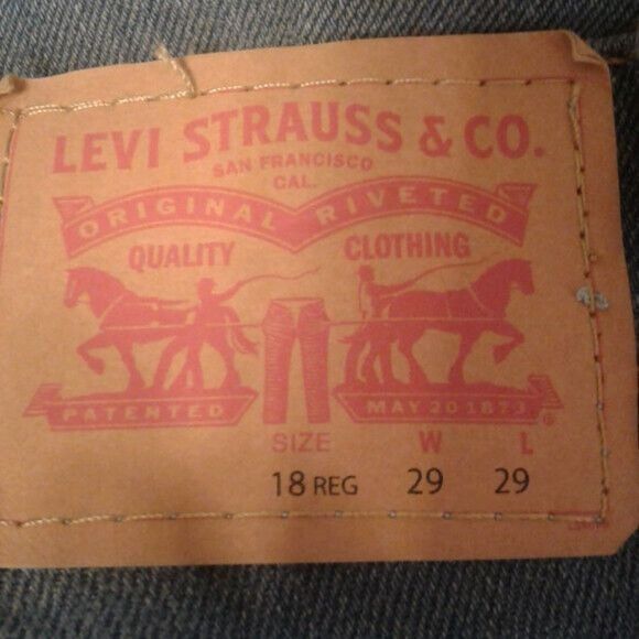 Levi's Levis 511 W29 L29 Mens 18 Reg Slim Blue Jeans Stretch Denim Size US 29 - 10 Thumbnail