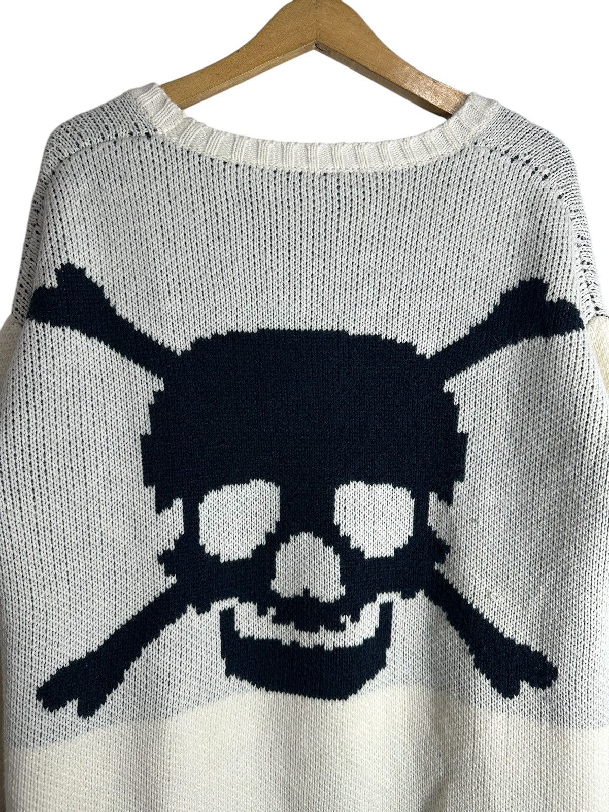 Japanese Brand ARCHIVE BIG SKULL SISOUHOR KNIT CARDIGAN PUNK KAPITAL STYLE Size US L / EU 52-54 / 3 - 7 Thumbnail