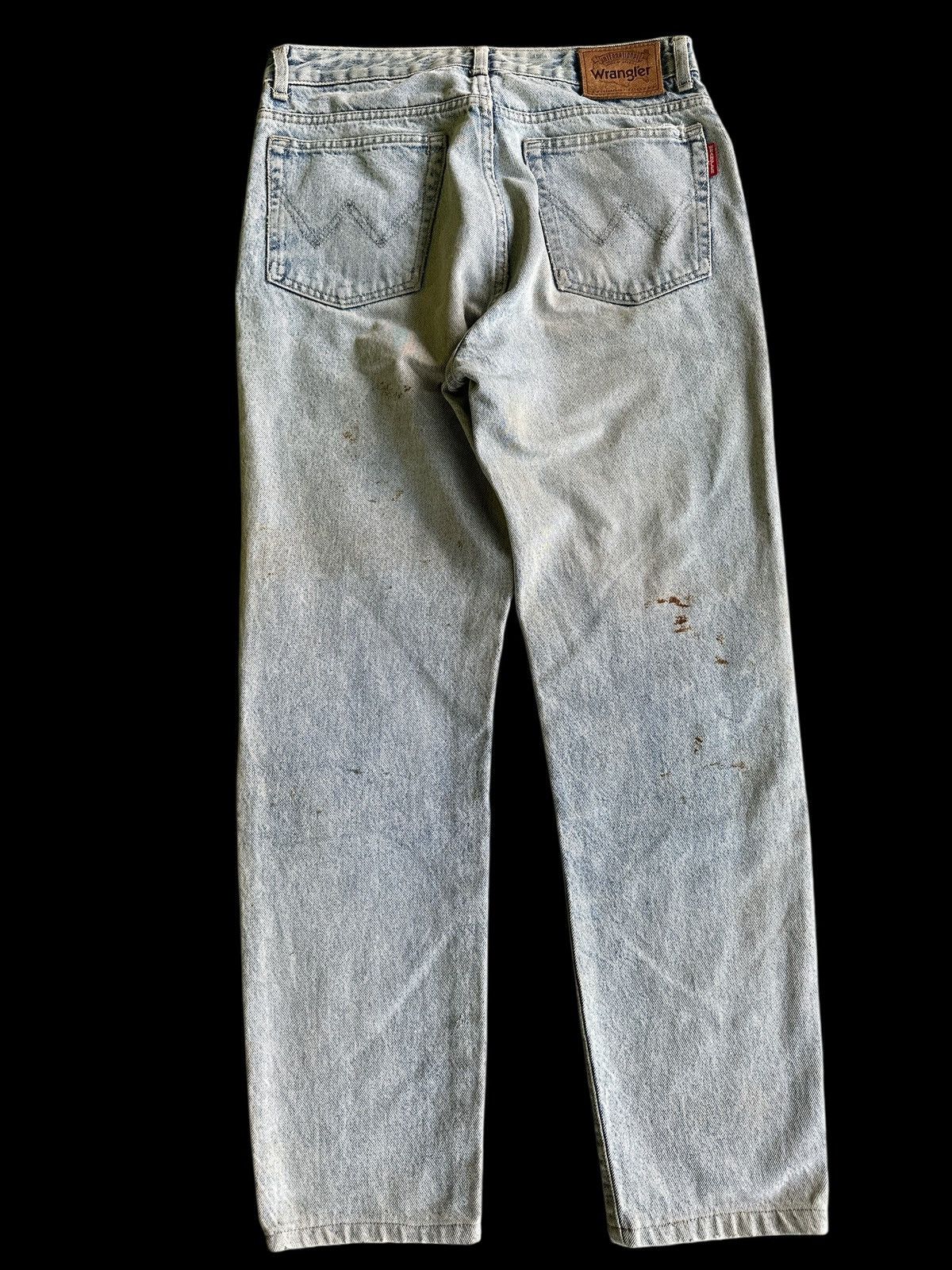 Vintage VINTAGE WRANGLER 💥 Patchwork Distress Denim 💥 Size US 30 / EU 46 - 2 Thumbnail