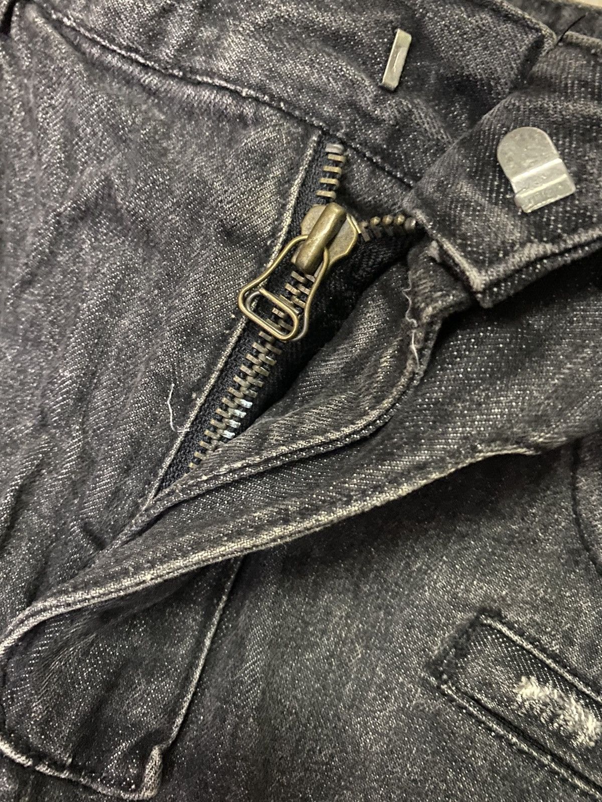 Hysteric Glamour 💥Avant Garde Nevertheless Biker Raw Denim Size US 31 - 10 Thumbnail