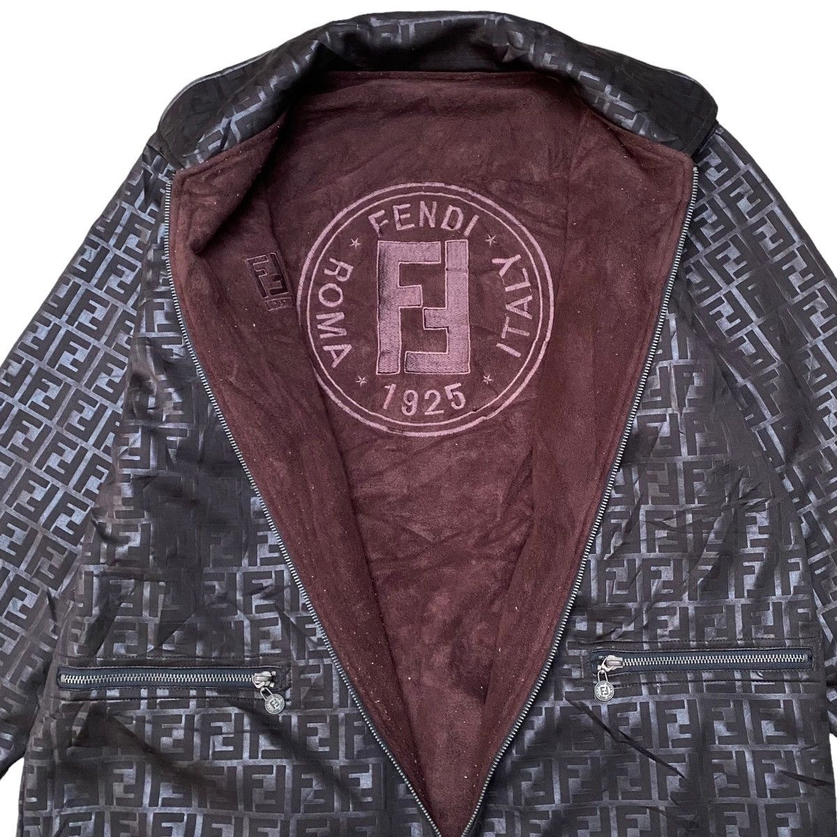 Fendi Vintage Fendi Zucca Monogram Reversible Jacket Size US M / EU 48-50 / 2 - 5 Thumbnail
