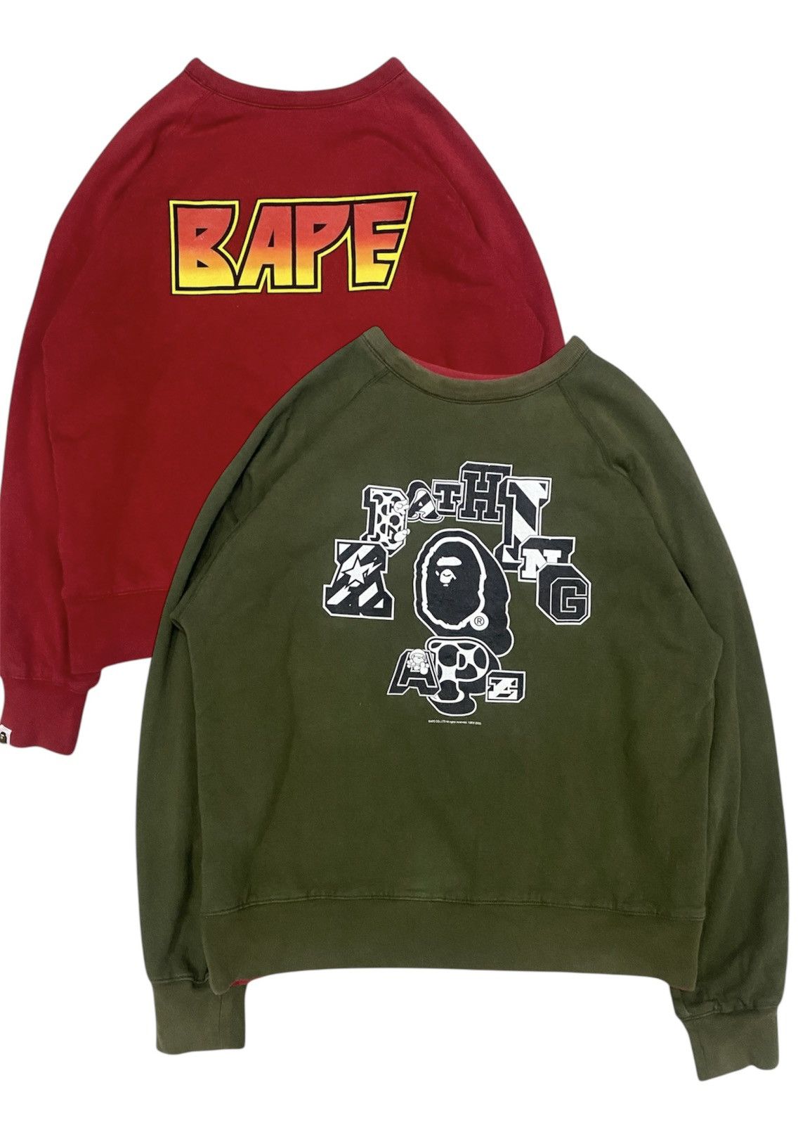 Bape AW2005 BAPE kiss Anarchy college Star reversible sweat Size US L / EU 52-54 / 3 - 1 Thumbnail