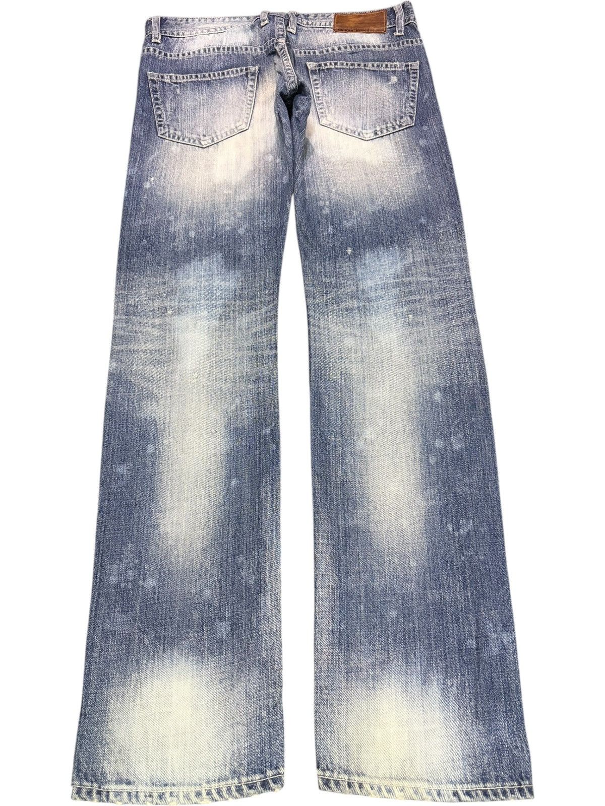 Ksubi Vintage Japanese Brand Faded Wash Distressed Jeans Size 33" - 2 Thumbnail