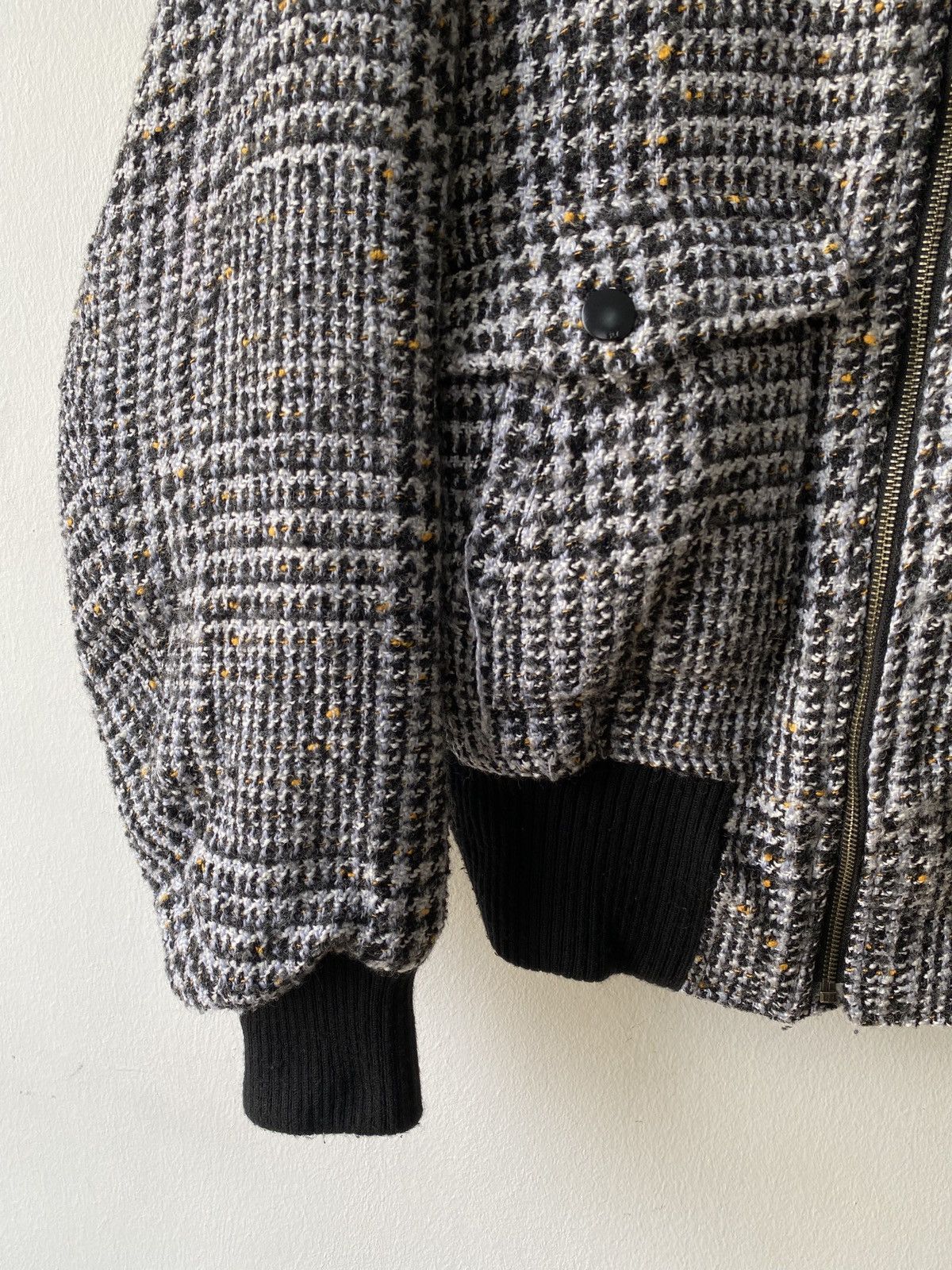 Japanese Brand × Le Grande Bleu (L.G.B.) SLY Japan Knit Wool Design Fur Zipper Jacket Size US L / EU 52-54 / 3 - 9 Thumbnail