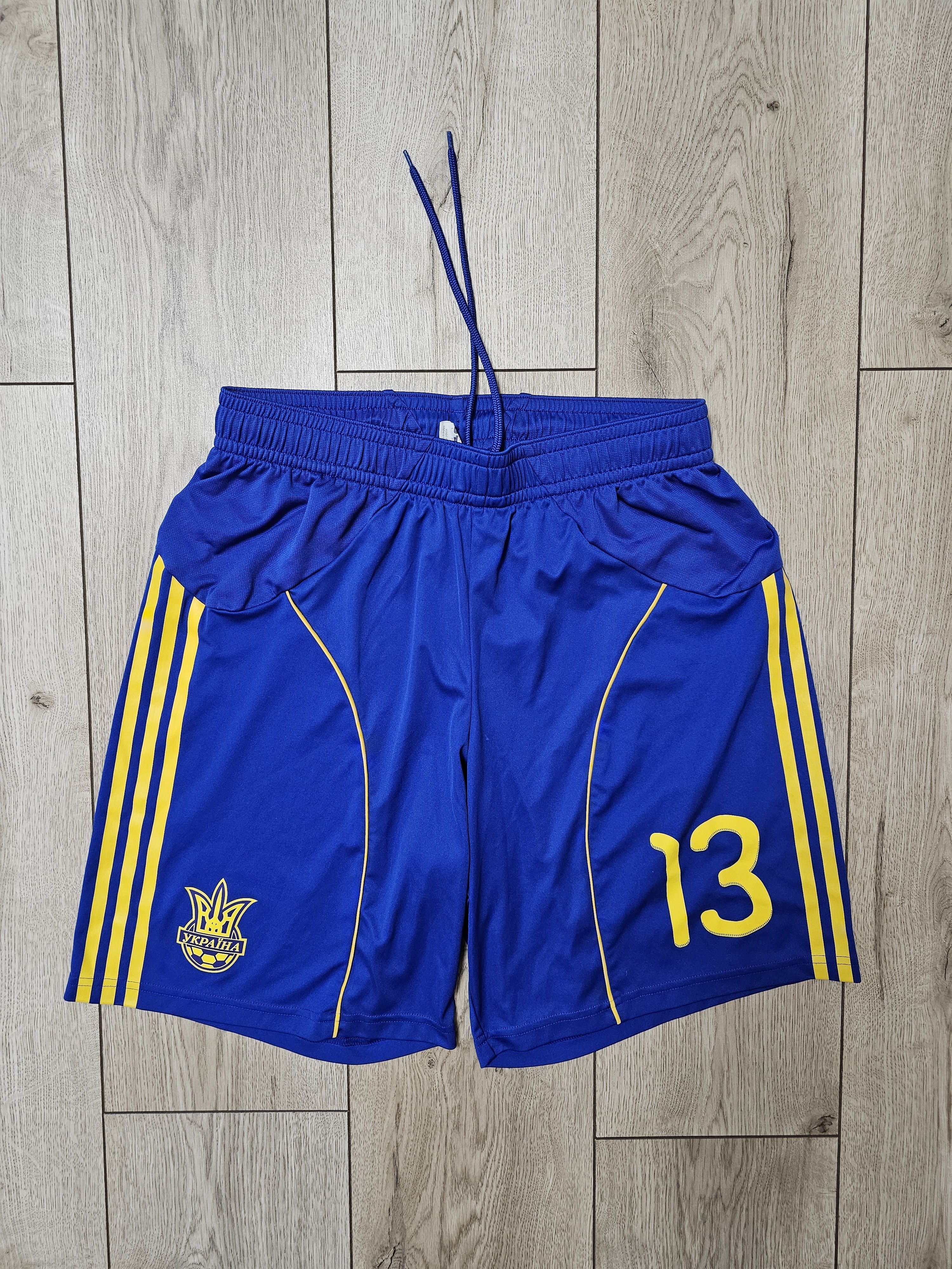 Adidas UKRAINE 2010 2012 AWAY FOOTBALL SHORTS SOCCER SHORTS Size US 34 / EU 50 - 1 Thumbnail