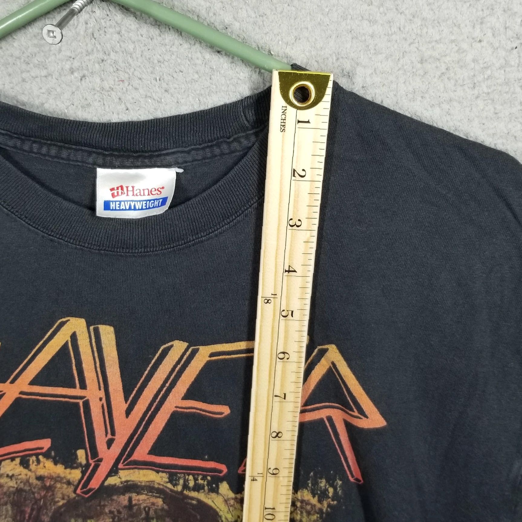 Hanes VINTAGE Slayer Seasons In The Abyss Shirt Mens Large Black Hanes Metal Tee 90s Size US L / EU 52-54 / 3 - 5 Thumbnail