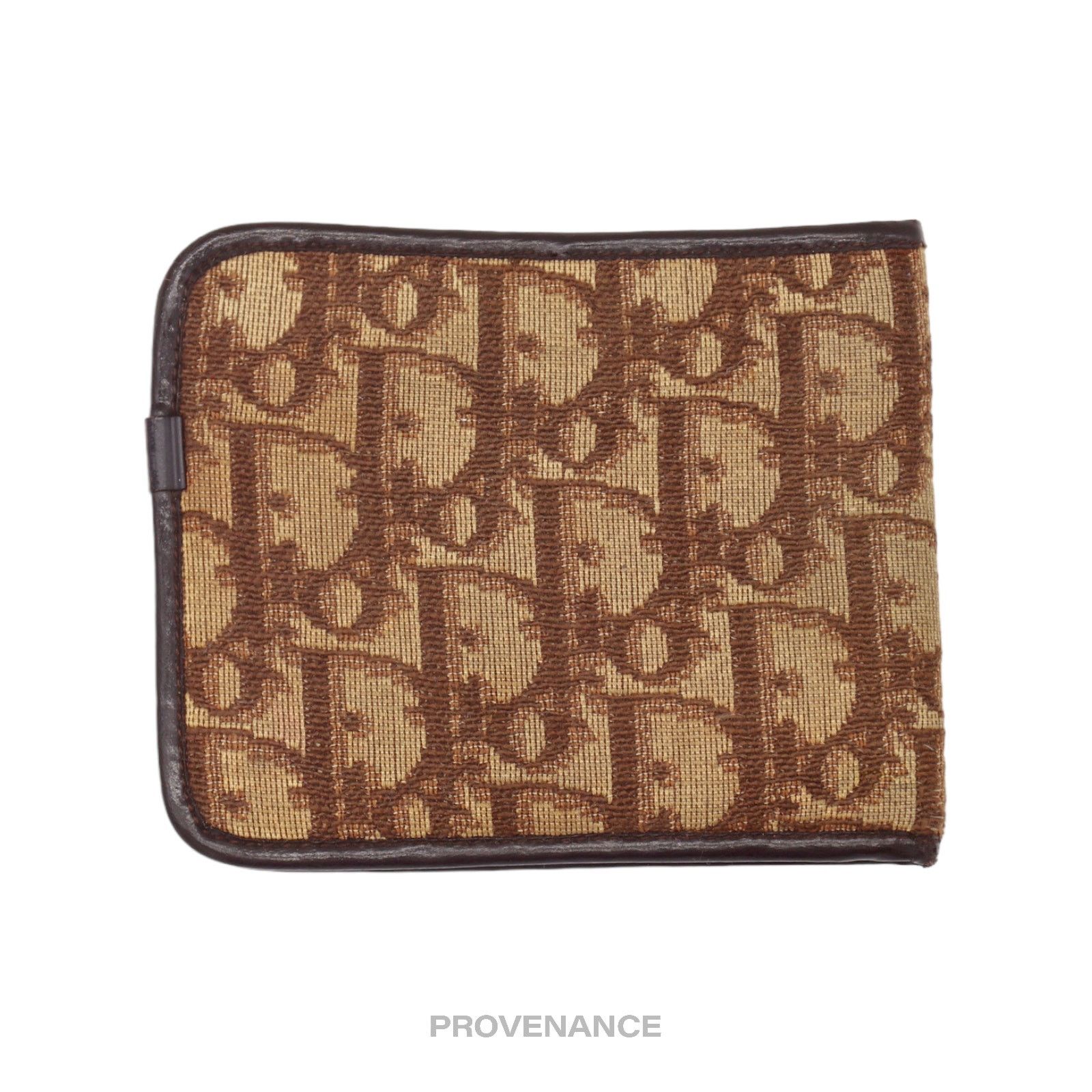 Dior 🔴 Dior Oblique Trotter Bifold Wallet - Brown Jacquard Size ONE SIZE - 2 Thumbnail