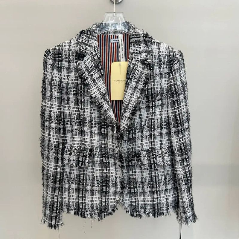 Thom Browne Thom Browne Gray Short Sleeve Blazer 0089 Size S / US 4 / IT 40 - 1 Thumbnail