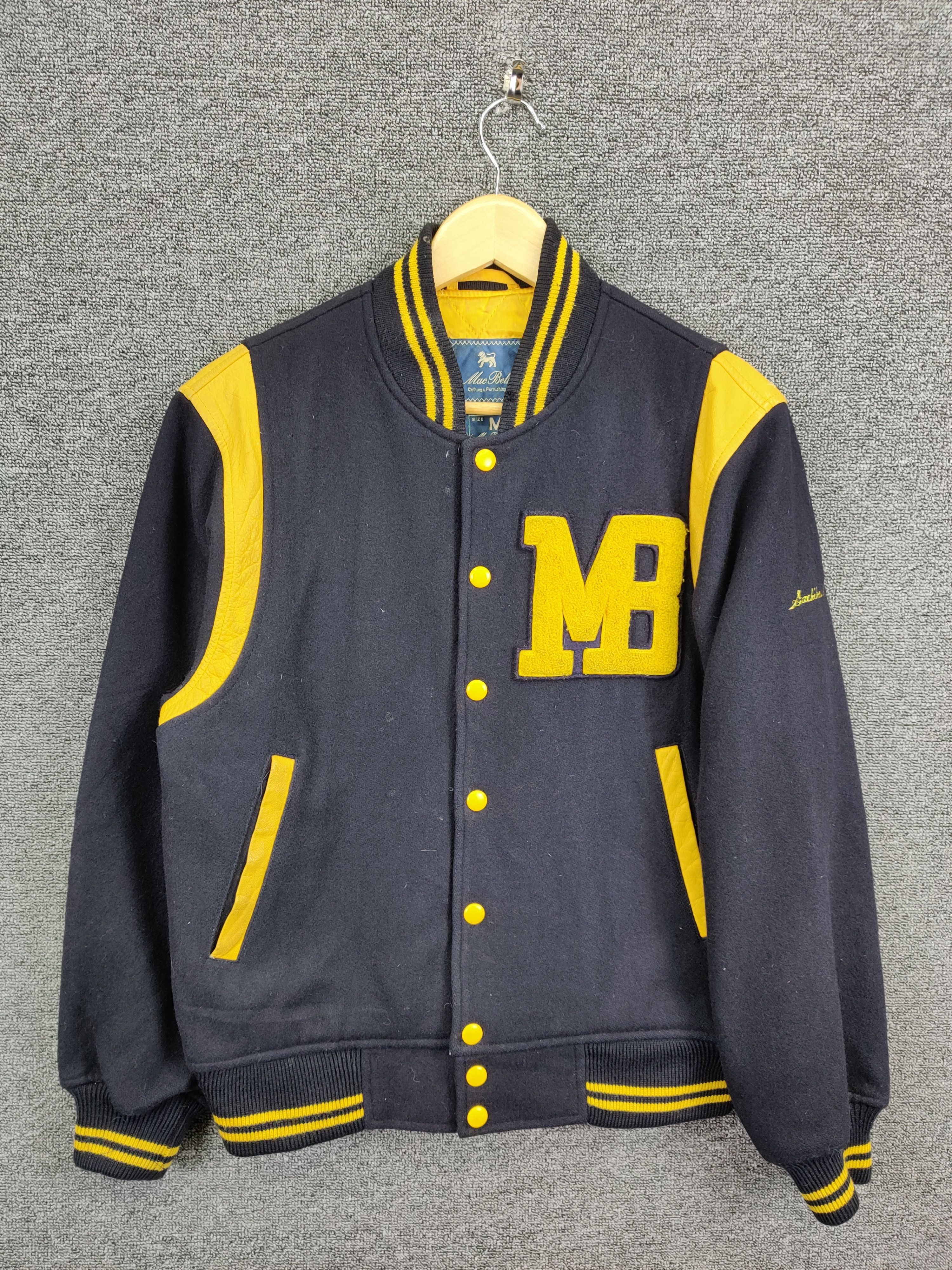 Macbeth Macbeth Embroidery Wool Varsity Leather Jacket Size US M / EU 48-50 / 2 - 1 Thumbnail