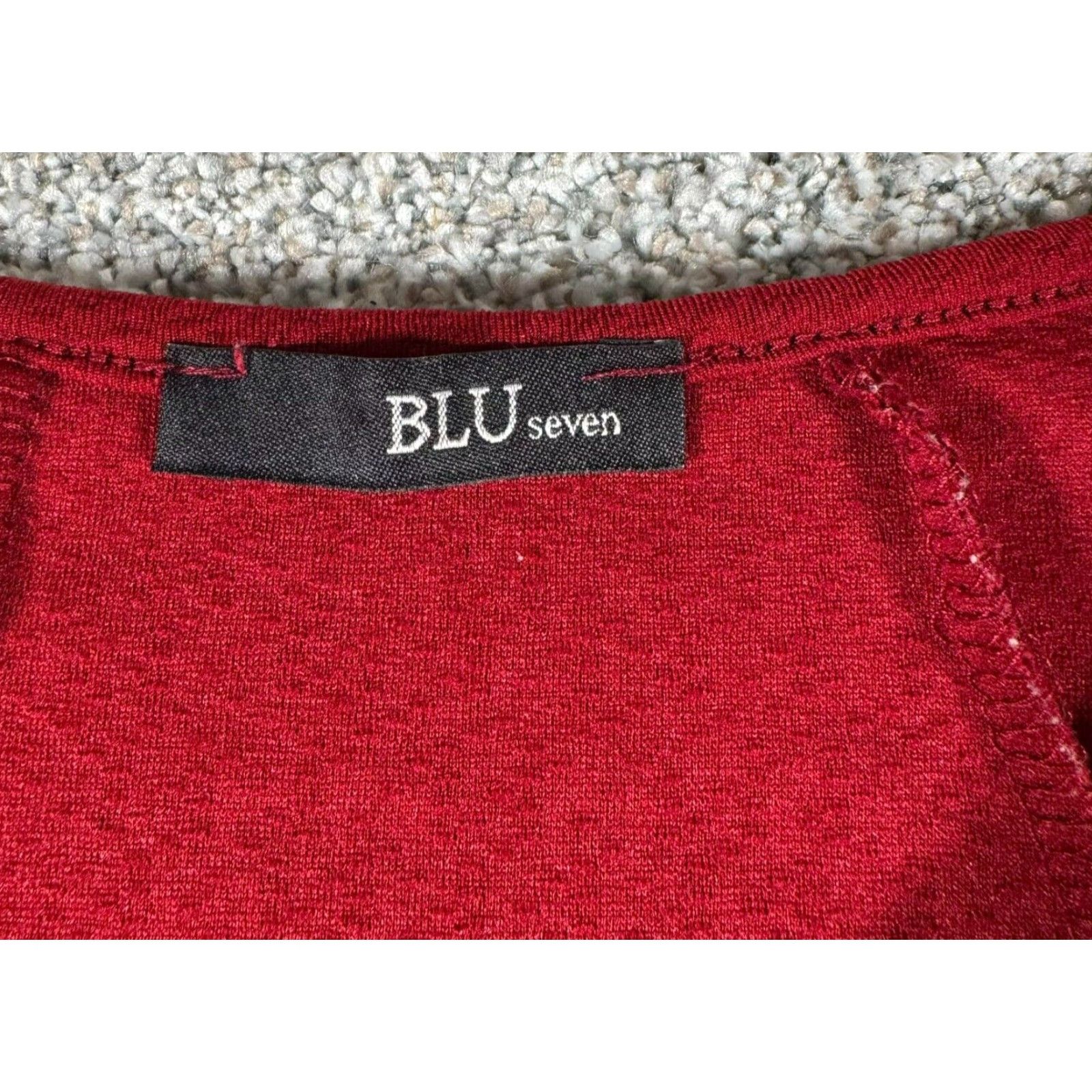 Vintage VINTAGE Blu Seven Dress 60s 80s Fit & Flare Cap Sleeve Short Sleeve Red Size S Women Party USA Women Size S / US 4 / IT 40 - 4 Thumbnail