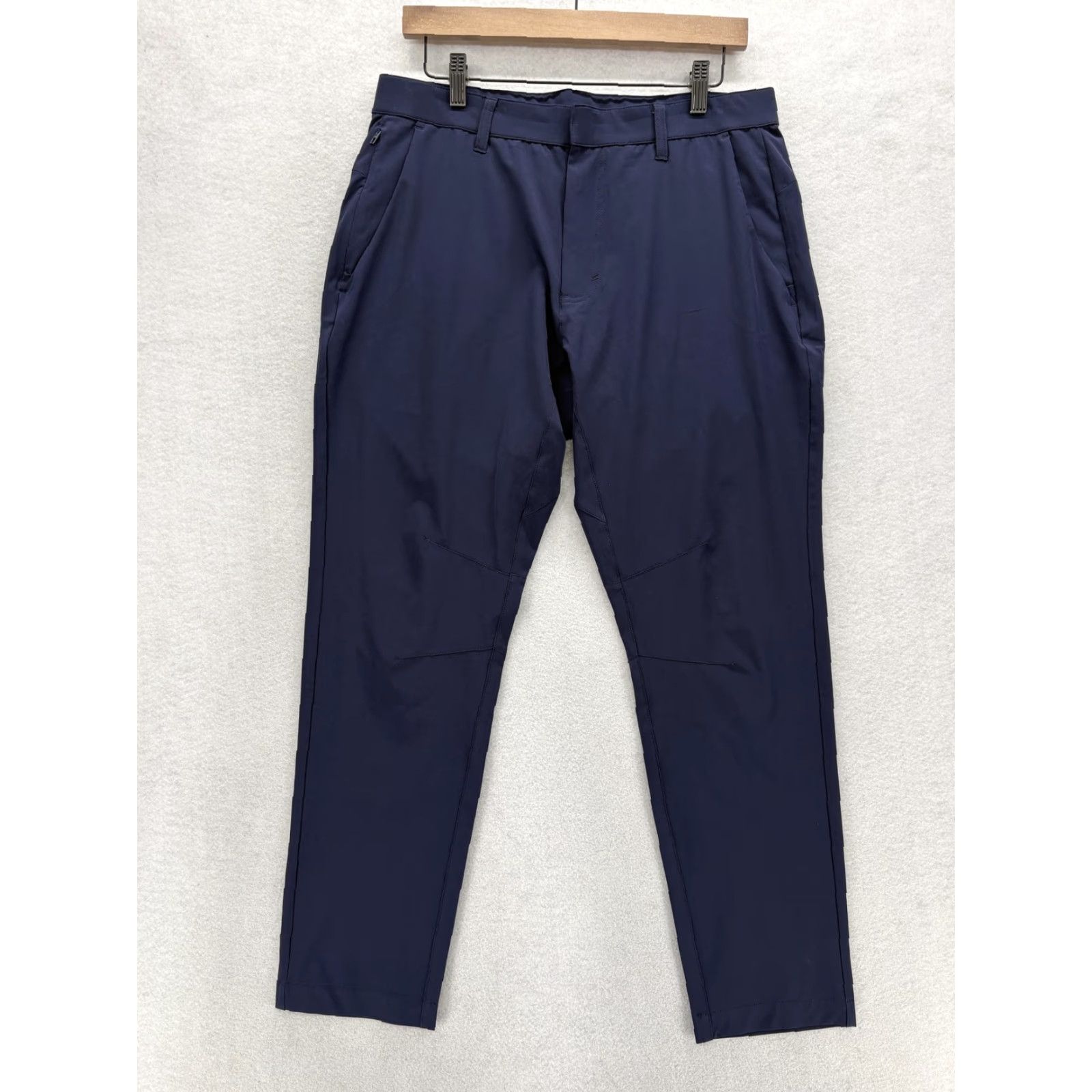 Fabletics Fabletics The Only Pant Mens 33x28 Navy Blue Slim Fit Stretch Zip Pocket Tech Shirt? Size US 33 - 2 Thumbnail