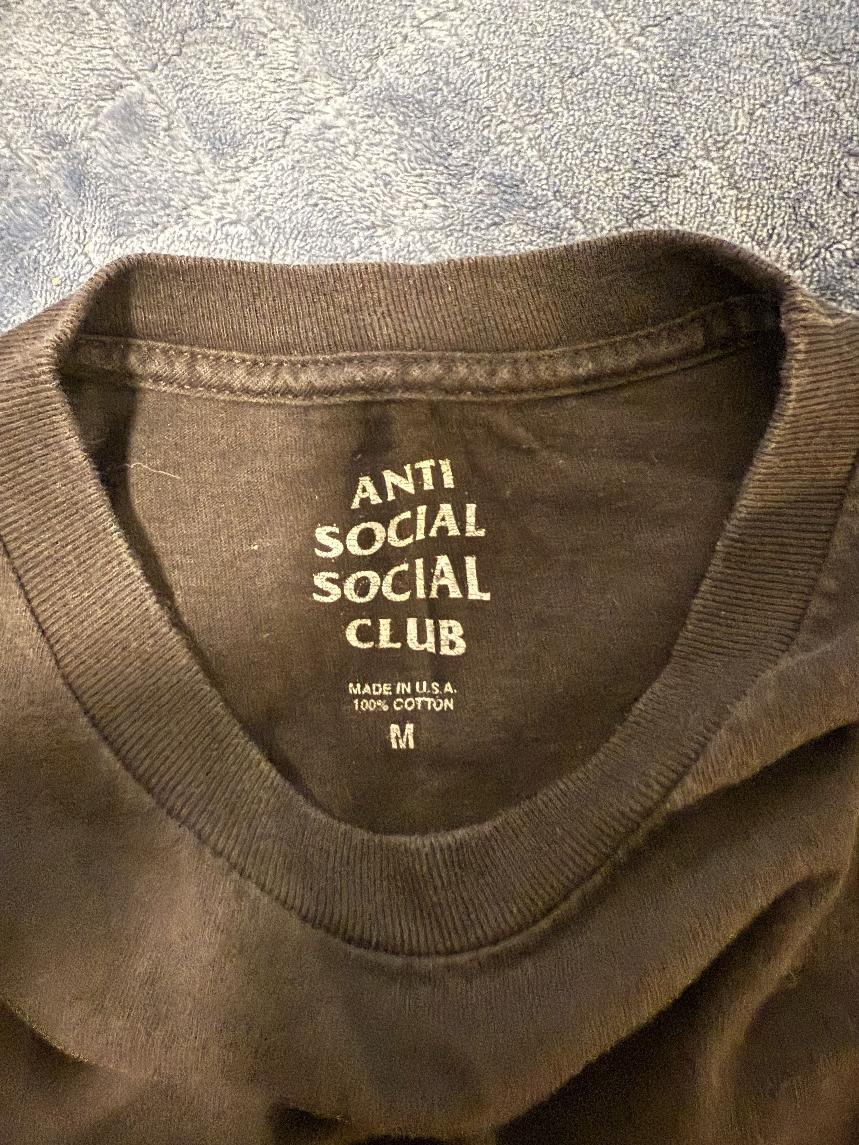 Anti Social Social Club Anti Social Social Club Black and Silver T-Shirt Size US M / EU 48-50 / 2 - 3 Thumbnail