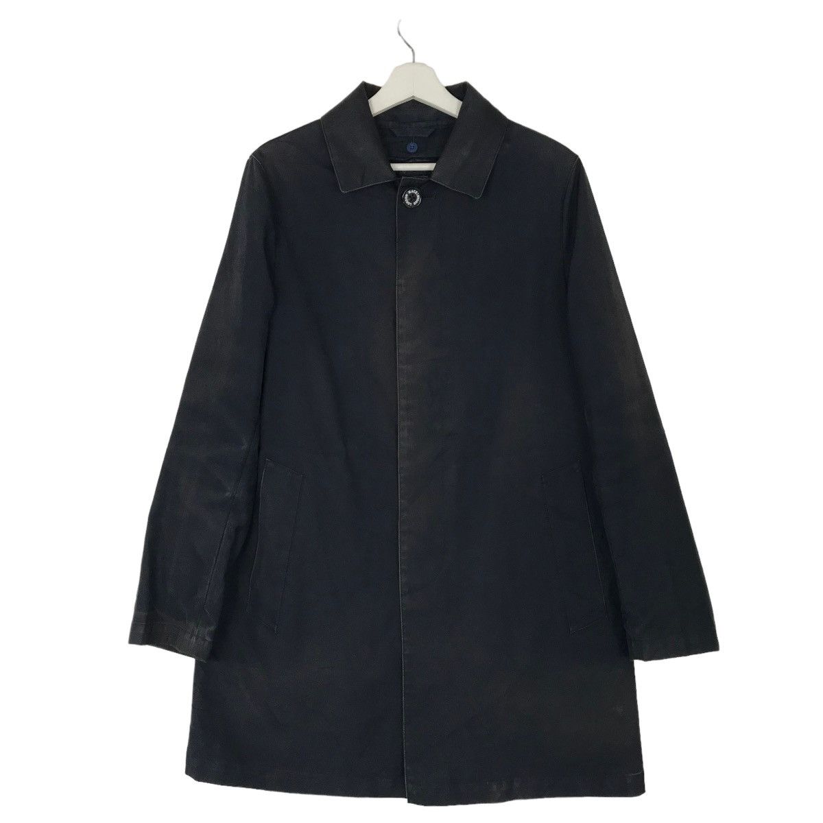 Kiko Kostadinov × Mackintosh 0001 Black Wool Textured Crop Jacket | Grailed