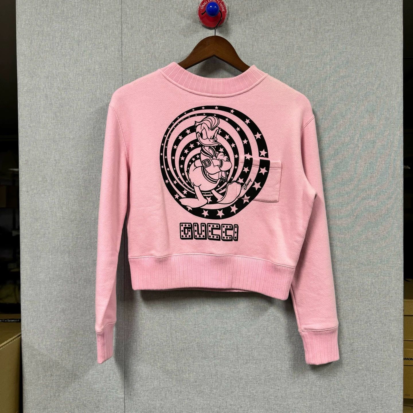 Gucci Gucci Disney Donald Duck Pink Sweatshirt Size S / US 4 / IT 40 - 1 Thumbnail