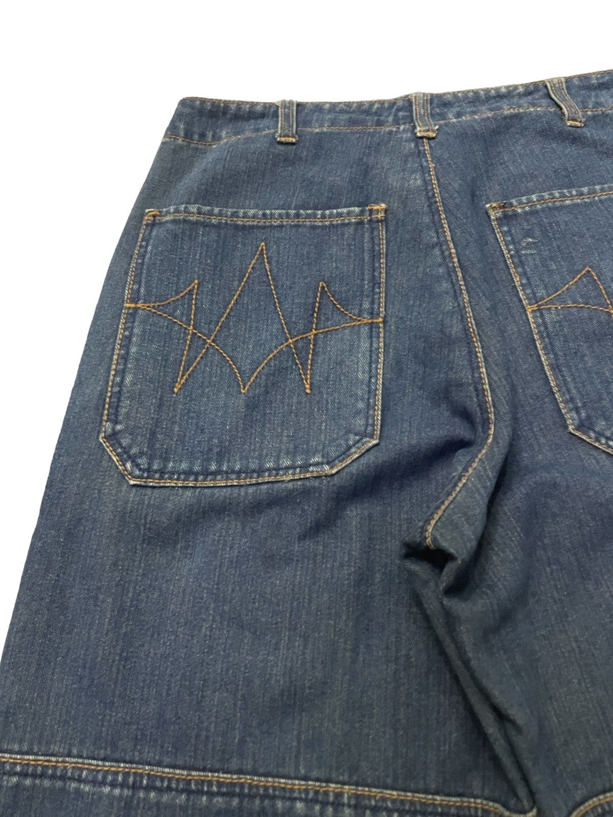 JNCO × Wu-Tang Clan Amore Puro Japan Double Knee Massive Baggy Craft Jeans Size US 30 / EU 46 - 15 Thumbnail