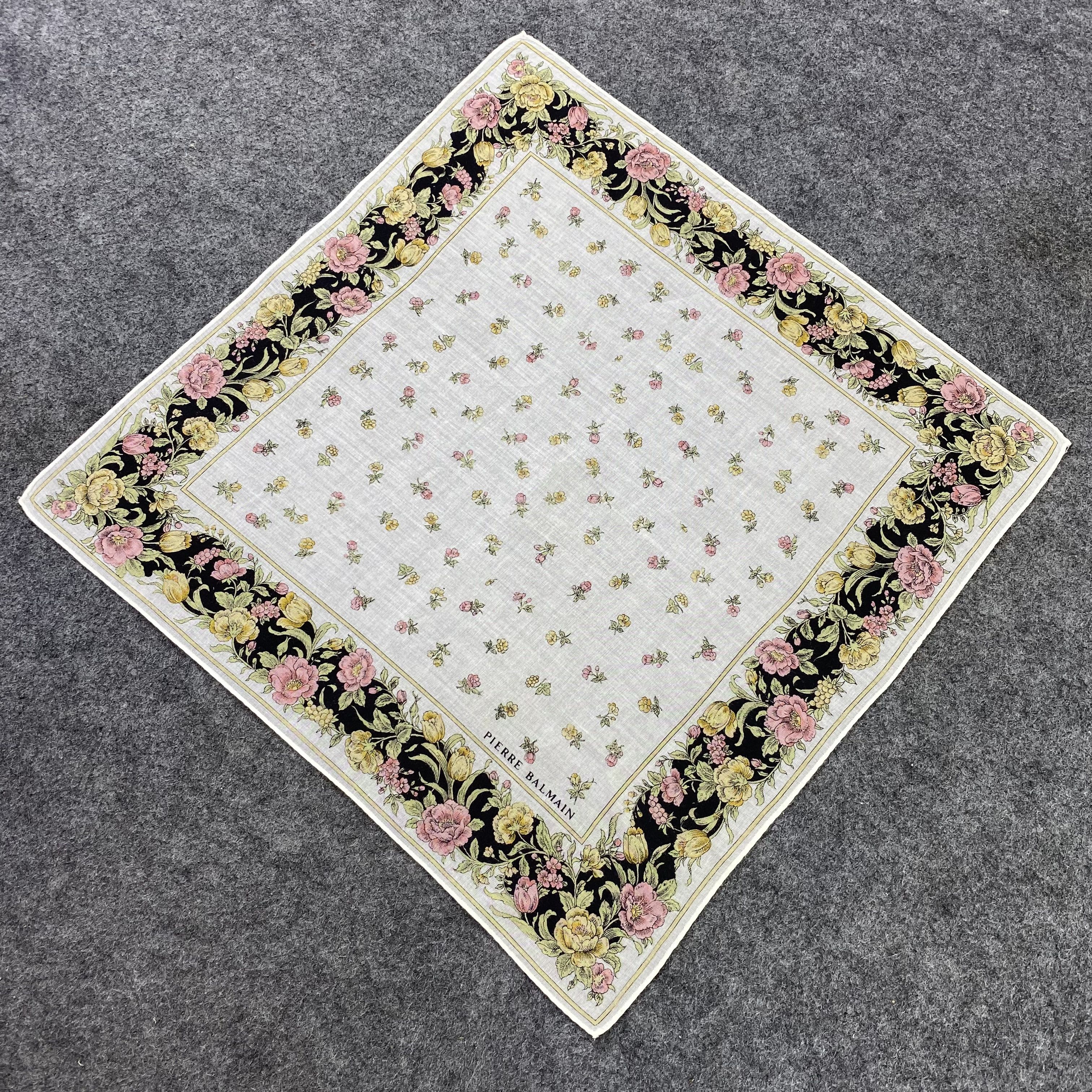 Pierre Balmain × Vintage Pierre Balmain Handkerchief / Bandana / Neckerchief -B688 Size ONE SIZE - 4 Thumbnail