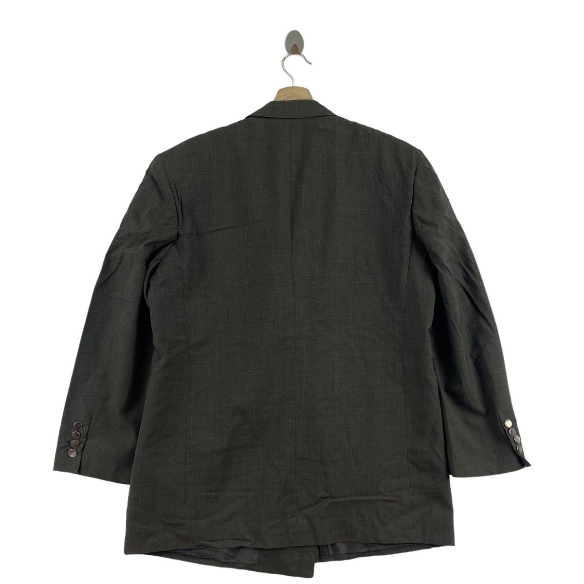 Lanvin × Vintage Vintage LANVIN CLASSIQUE Brown Plain Blazer Coat Size US M / EU 48-50 / 2 - 3 Thumbnail