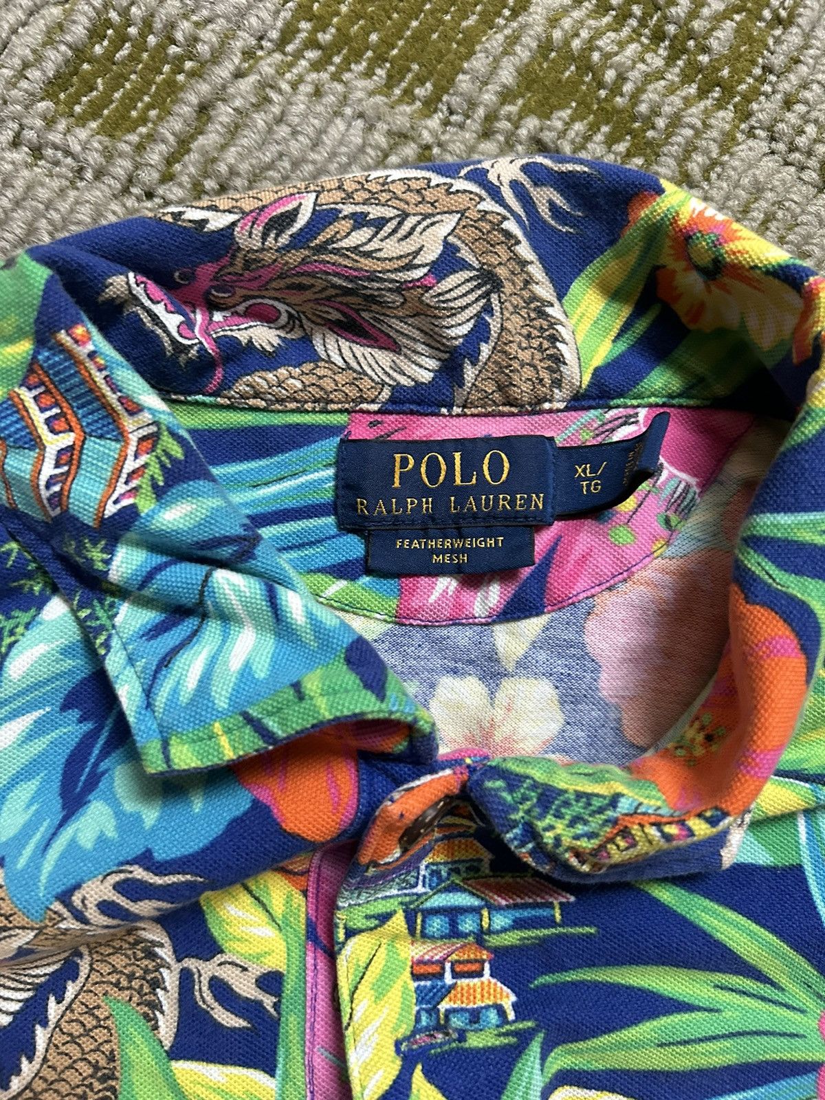 Polo Ralph Lauren Polo Ralph Lauren Chinese Dragon Floral Shirt Size US XL / EU 56 / 4 - 3 Thumbnail