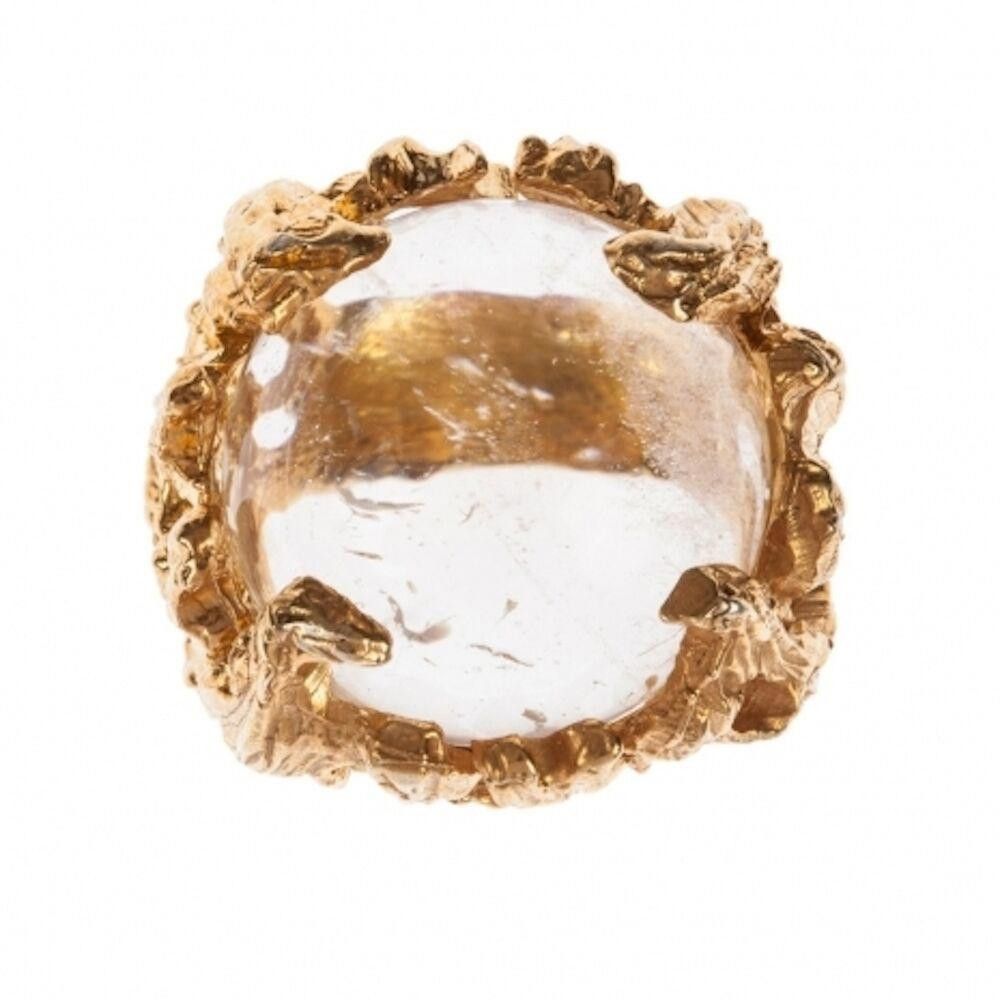Designer Alberto Juan Abstract Pools of Light Quartz Cocktail Ring Size ONE SIZE - 2 Thumbnail