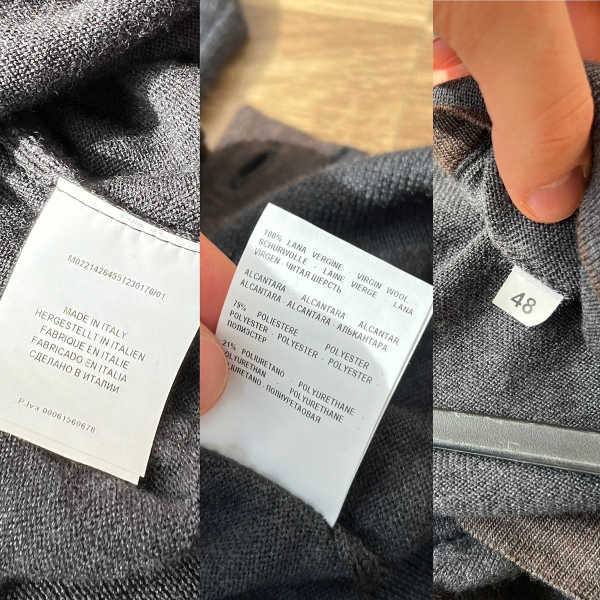 Gran Sasso Gran Sasso Men’s Virgin Wool Gray Cardigan size 48 Italy Size US M / EU 48-50 / 2 - 8 Thumbnail