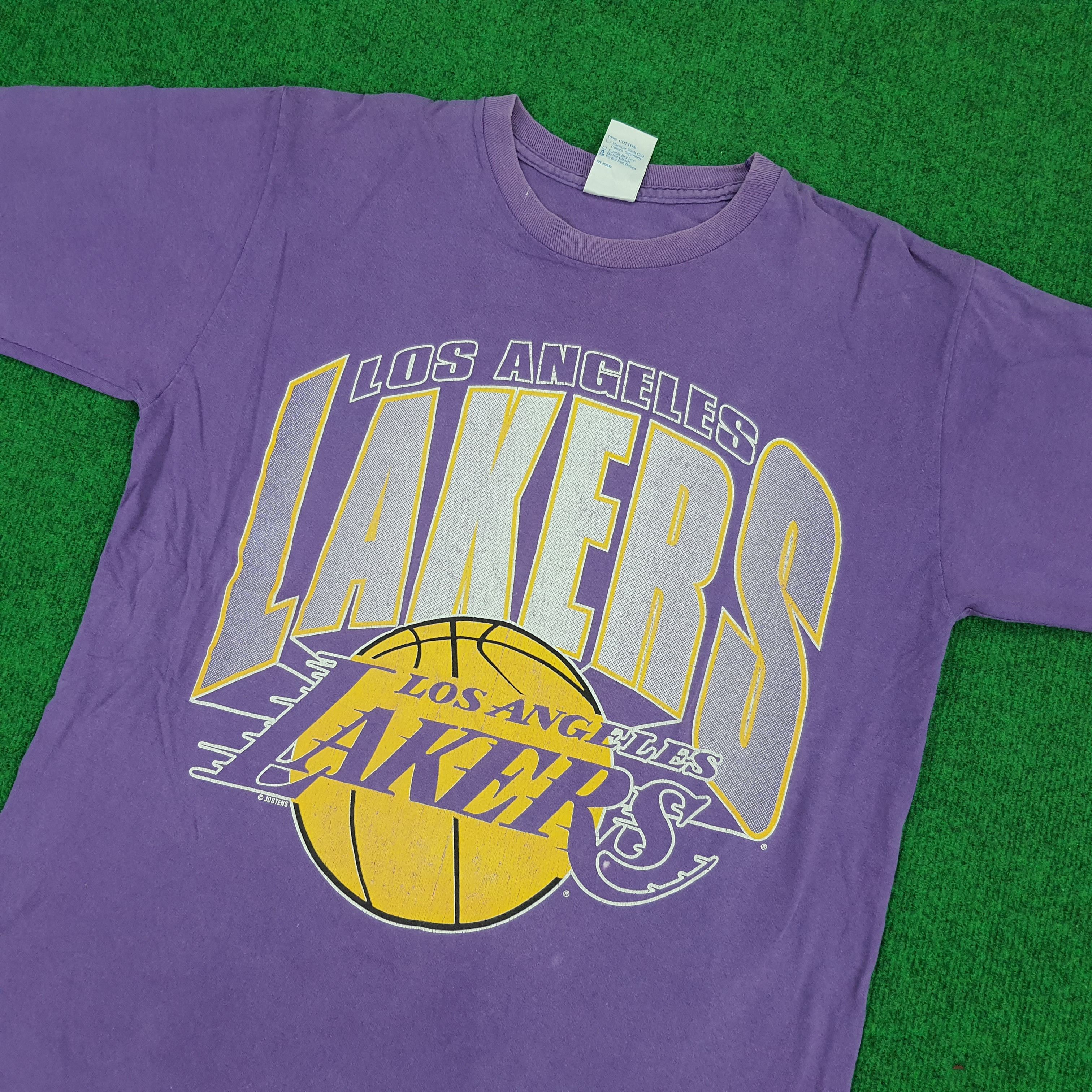 MLB × NBA × Vintage Vintage Los Angelas Lakers Basketball T-shirt Size US L / EU 52-54 / 3 - 2 Thumbnail