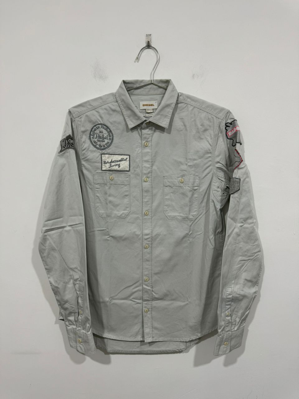 Diesel Diesel Mens Patches Shirt Size US M / EU 48-50 / 2 - 1 Thumbnail