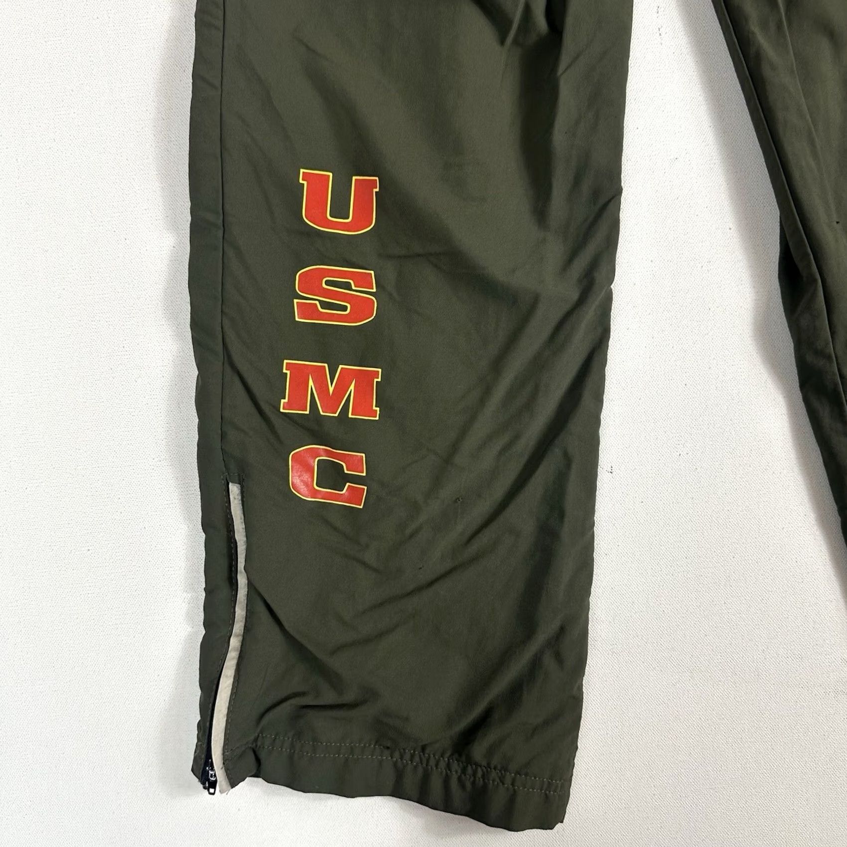 New Balance New Balance US Marines Sweat Pants Mens Small Long PT Green Semper Fi USMC Gym Size US 29 - 7 Thumbnail