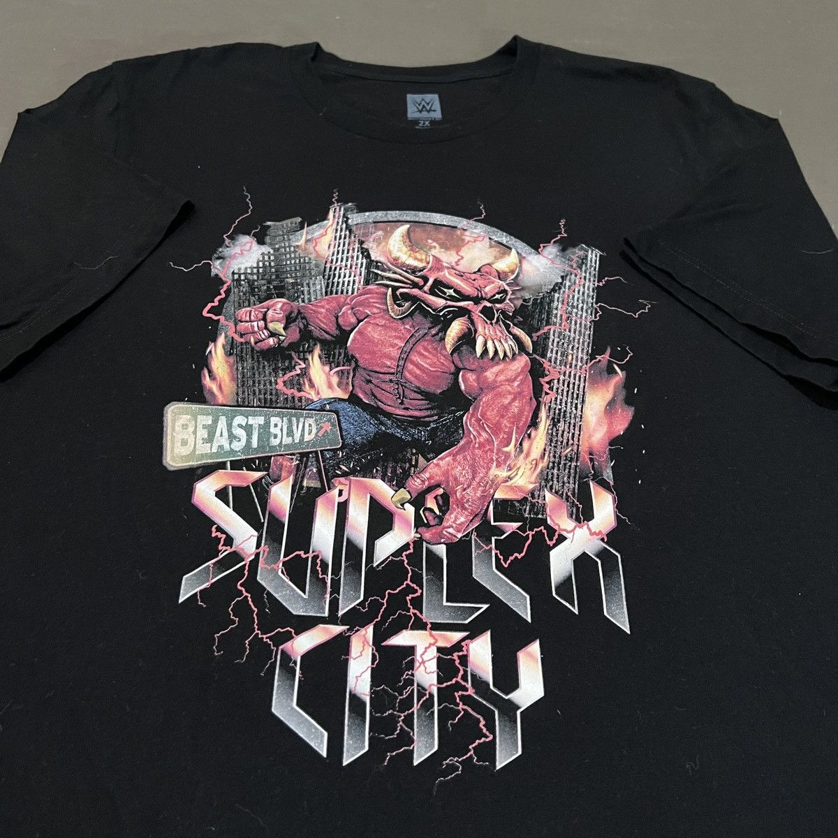 WWE Brock Lesnar Suplex City wrestling Promo Tee 2XL