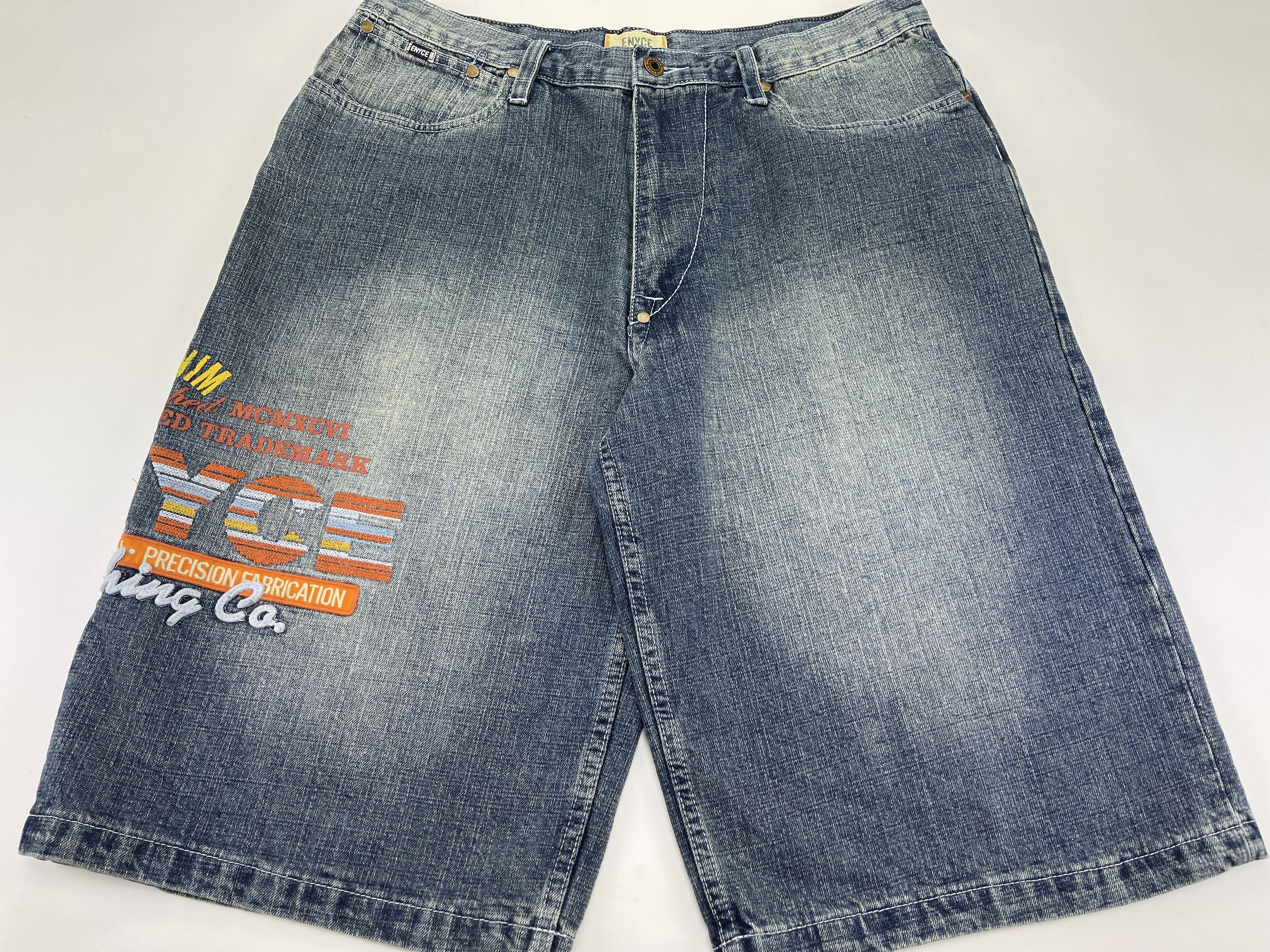 Enyce Enyce jeans shorts, vintage baggy denim, 90s hip-hop 36 Size US 36 / EU 52 - 2 Thumbnail