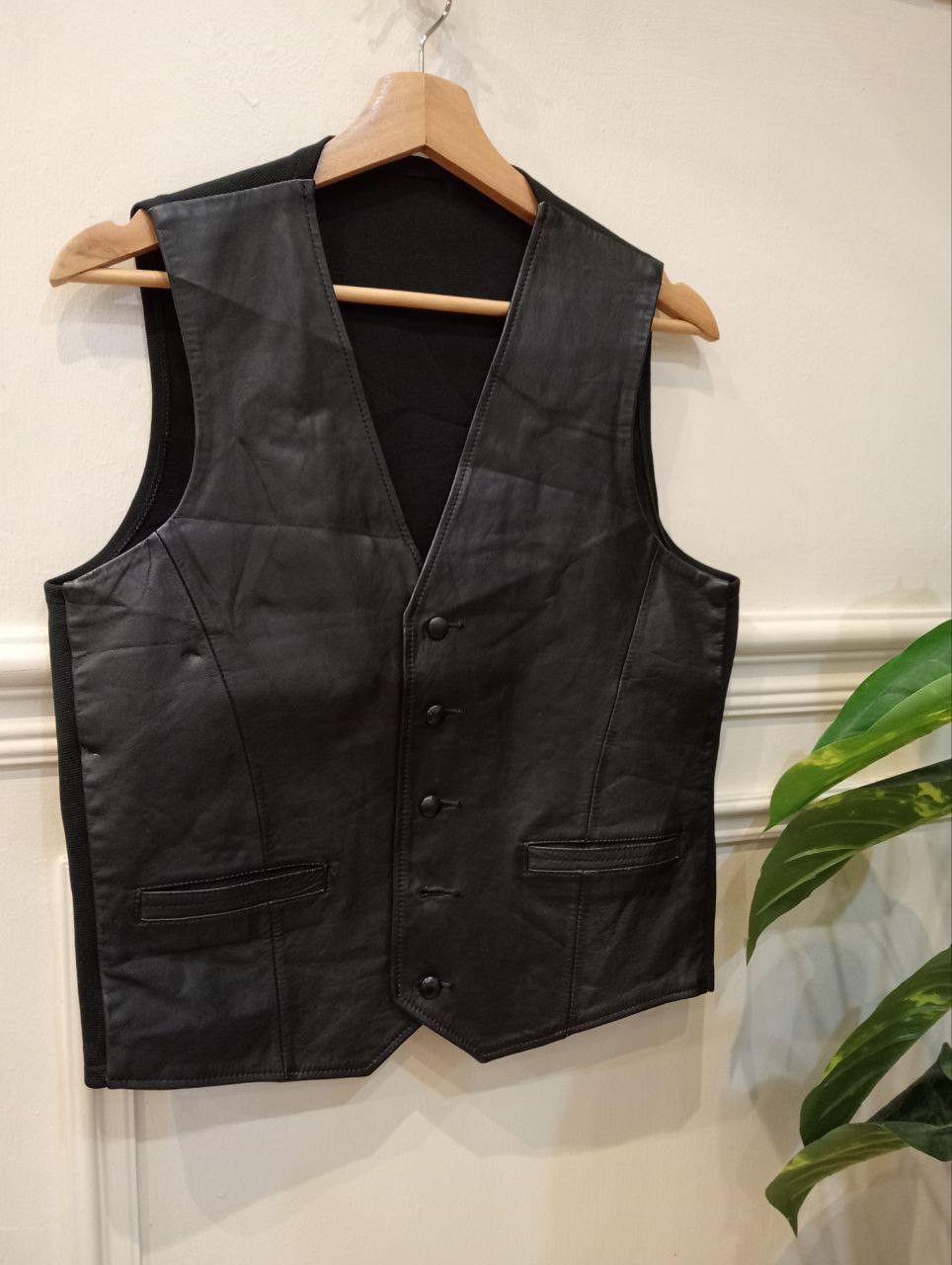 Leather JAPANESE COWHIDE LEATHER VEST JACKET Size US S / EU 44-46 / 1 - 6 Thumbnail