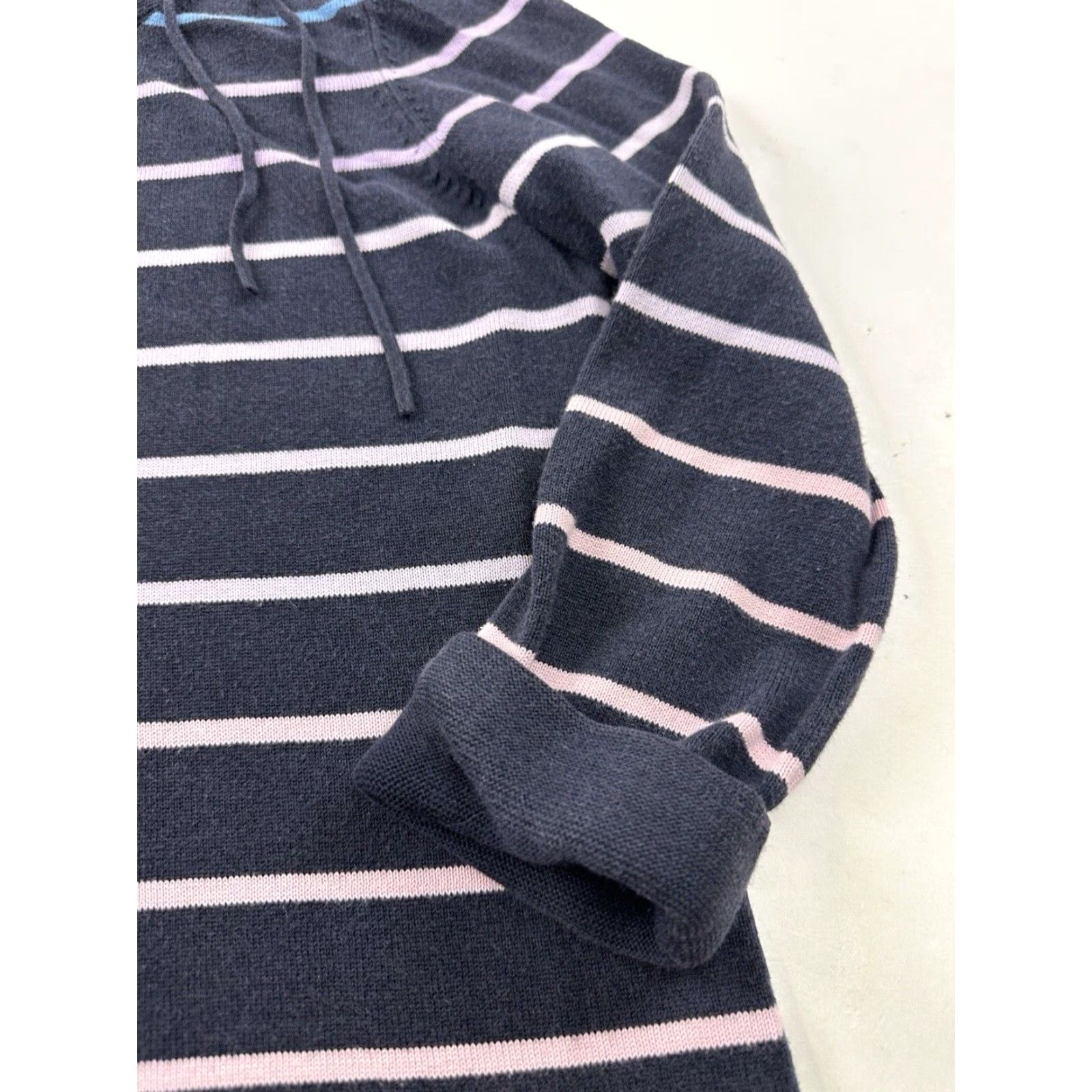 Talbots Talbots Shirt Womens Small Blue Striped Shoulder Tie 3/4 Sleeves Size S / US 4 / IT 40 - 2 Thumbnail
