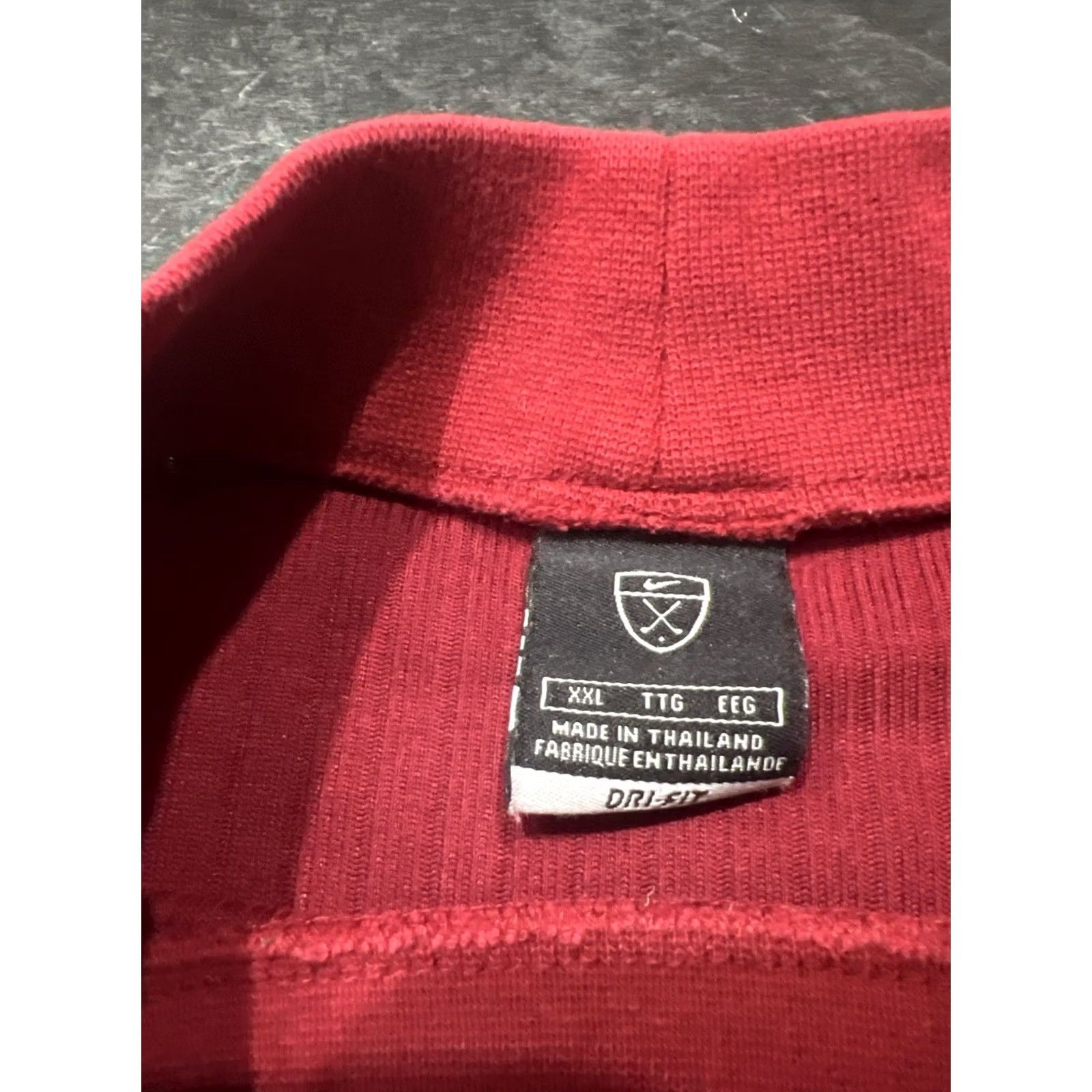 Nike Nike Golf Dri-FIT Ribbed Mock Neck Long Sleeve Shirt Men’s 2XL Burgundy Red Size US XXL / EU 58 / 5 - 4 Thumbnail