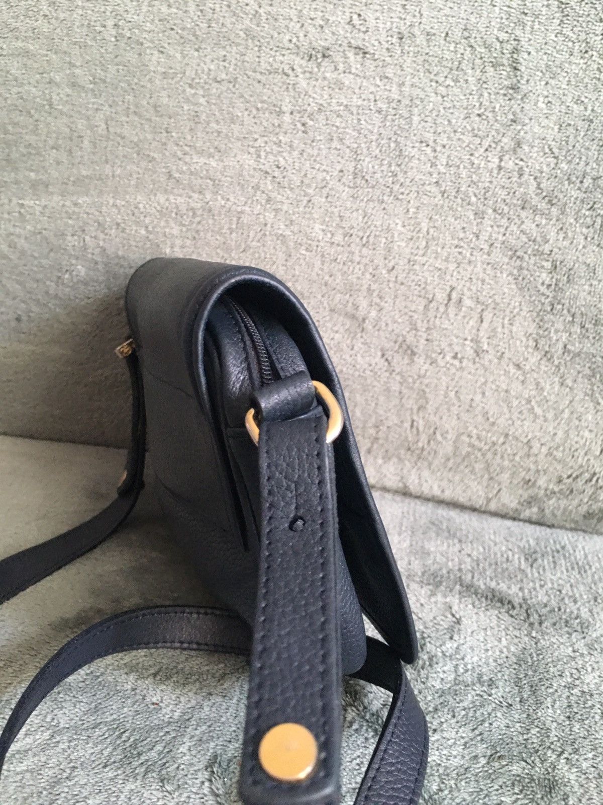Longchamp Longchamp Paris Leather Navy Blue Shoulder Crossbody Bag Size ONE SIZE - 7 Thumbnail