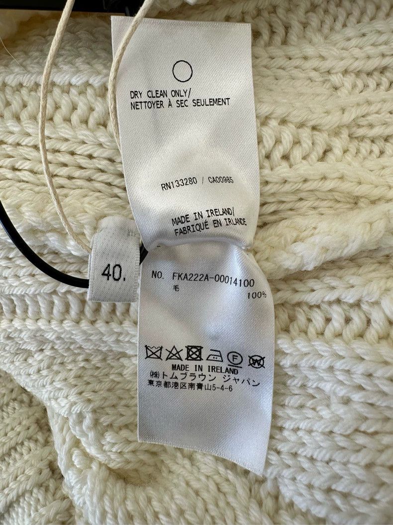 Thom Browne Thom Browne Coarse needle wool sweater Size US XXS / EU 40 - 3 Thumbnail