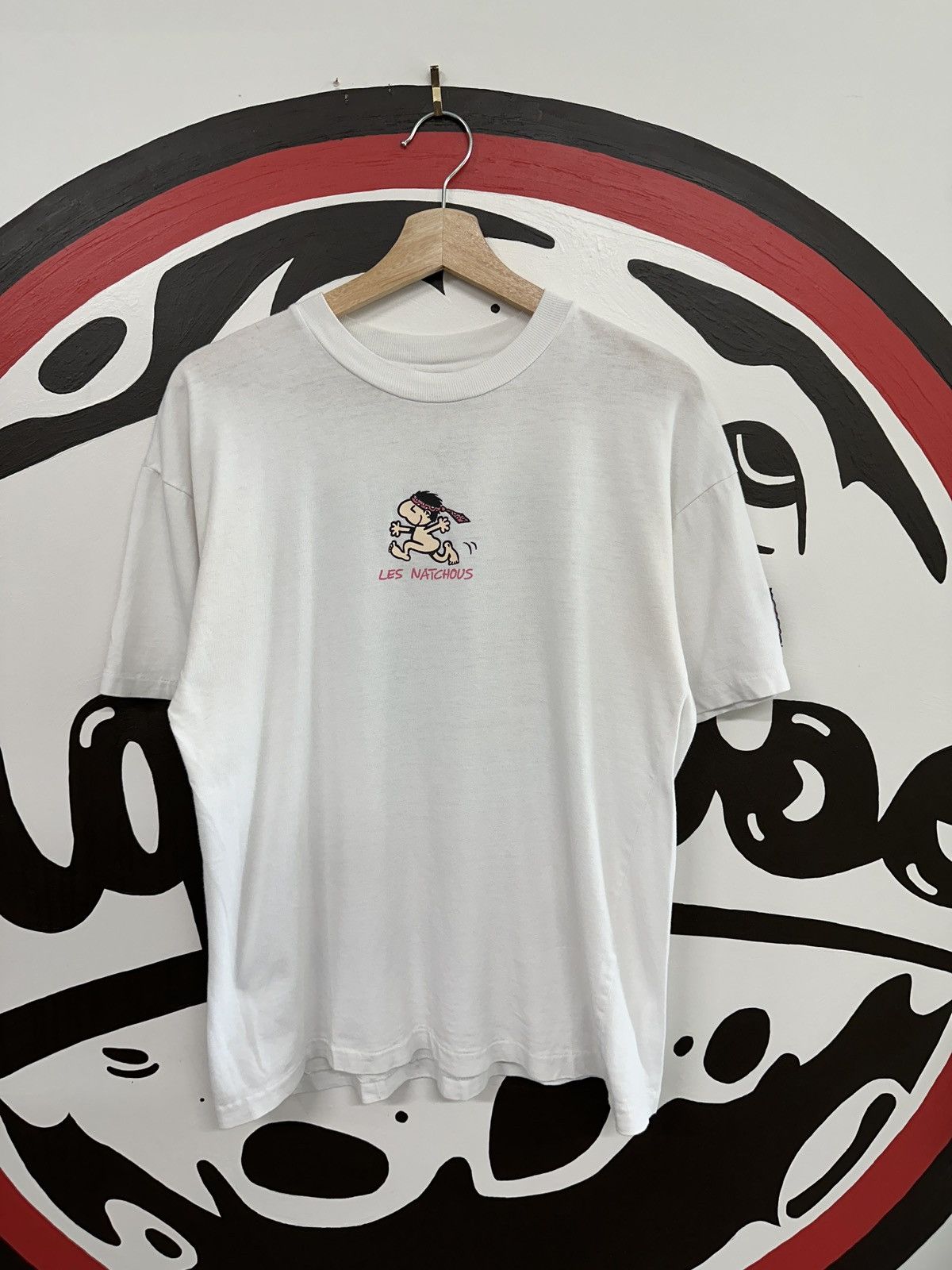 Vintage Vintage 90s Natchou Cartoon Volleyball Smash Graphic Tee Size US M / EU 48-50 / 2 - 1 Thumbnail