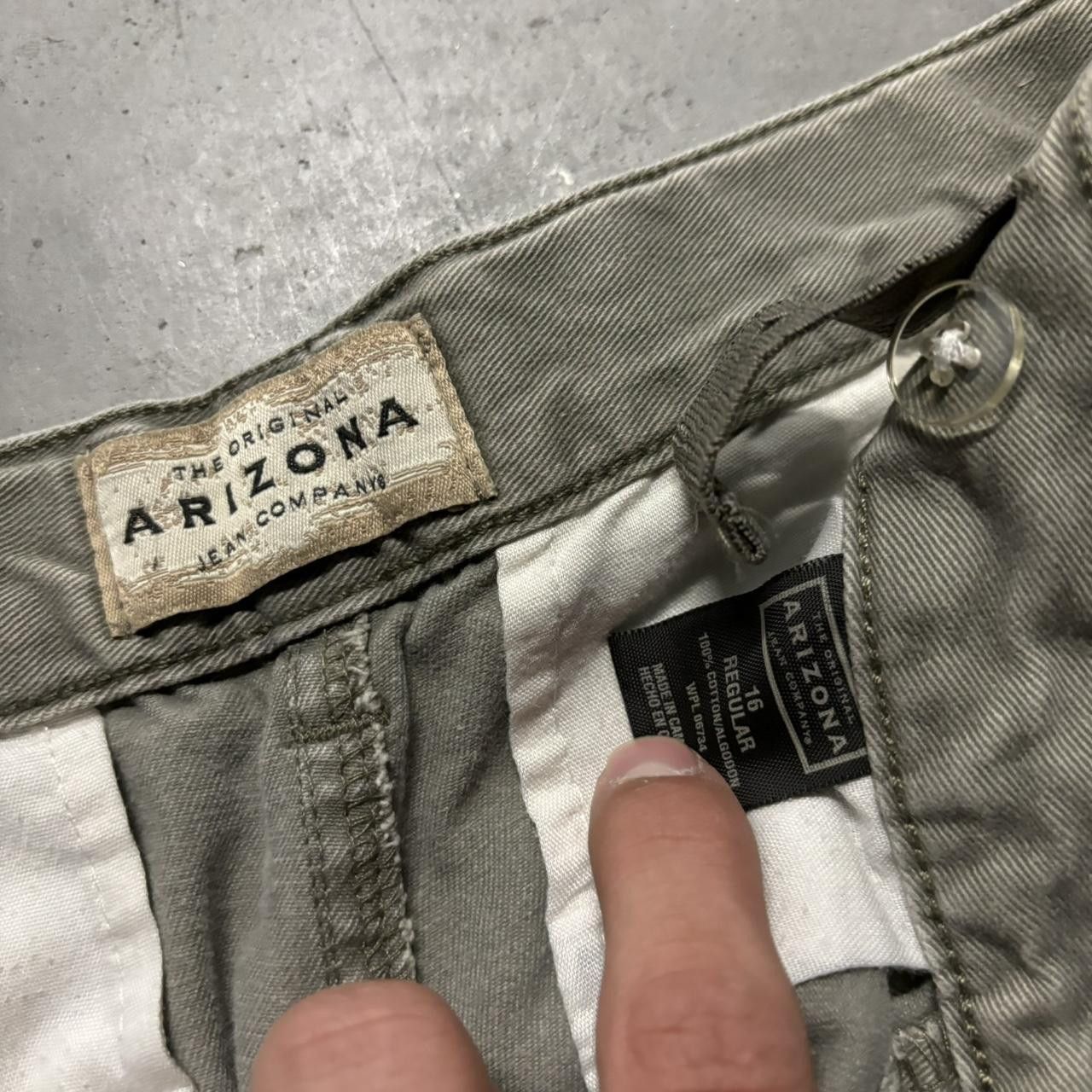 Japanese Brand × Vintage Crazy Vintage Y2K/2000s Baggy Khaki Skater Cargo Pants! Size US 26 / EU 42 - 8 Thumbnail
